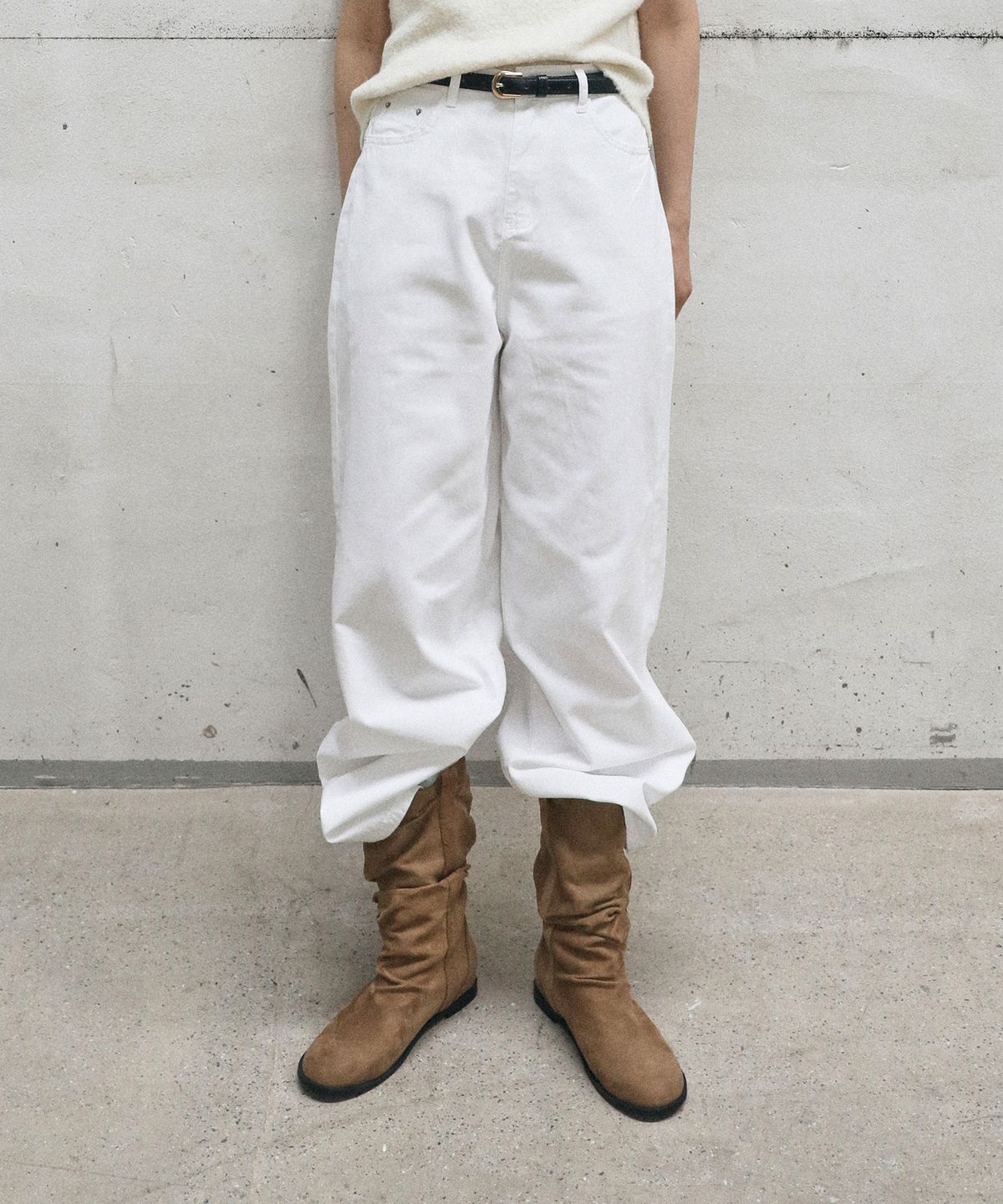 에퓨레(EPURE) LEVO Suede Slouch Boots (2color)