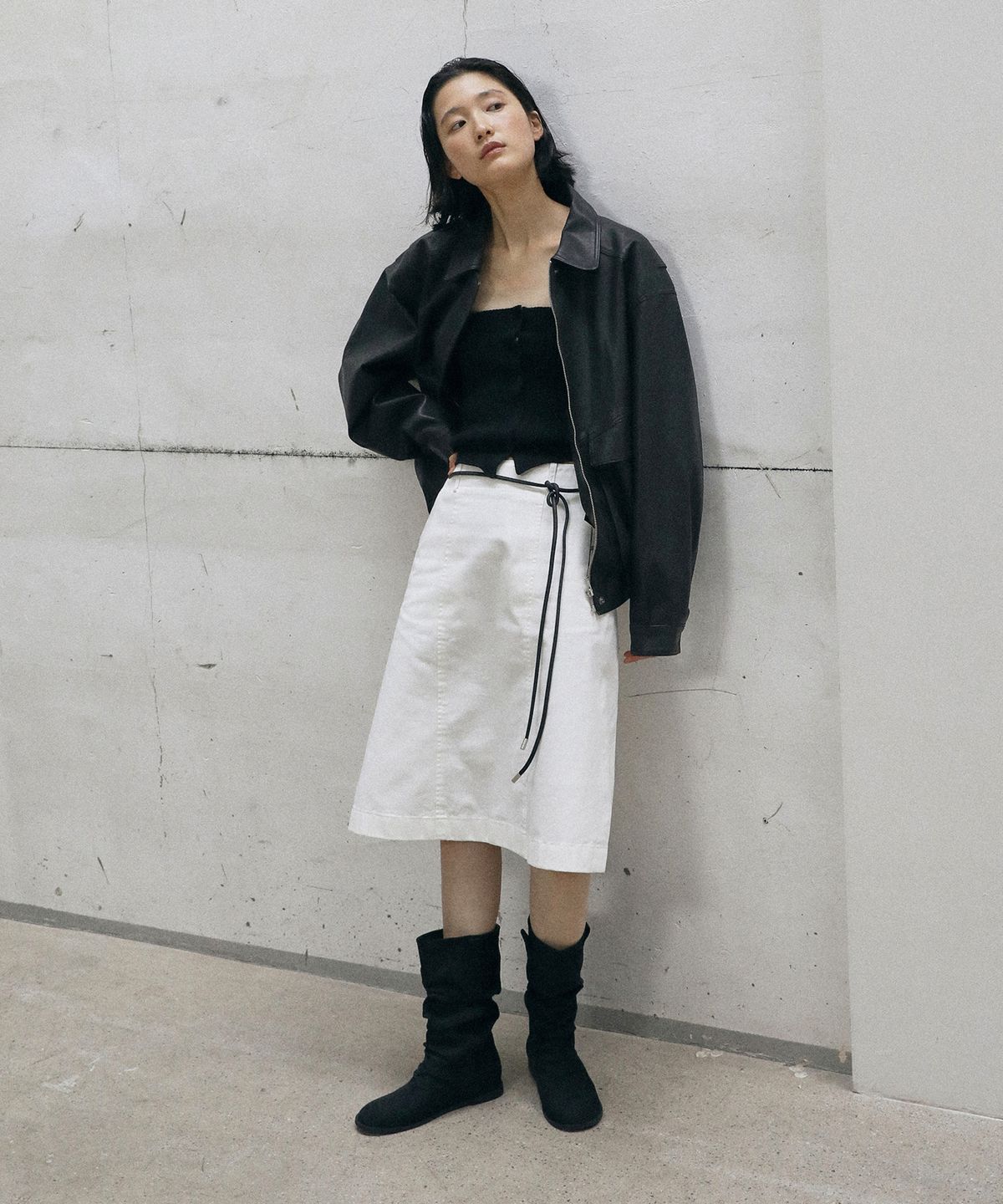 에퓨레(EPURE) LEVO Suede Slouch Boots (2color)