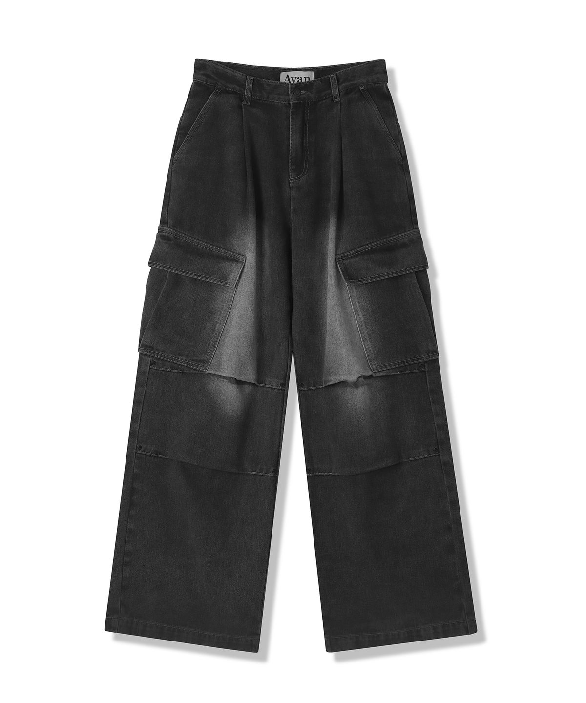 어반드레스(AVANDRESS) Side Big Cargo Pants BLACK CAMO