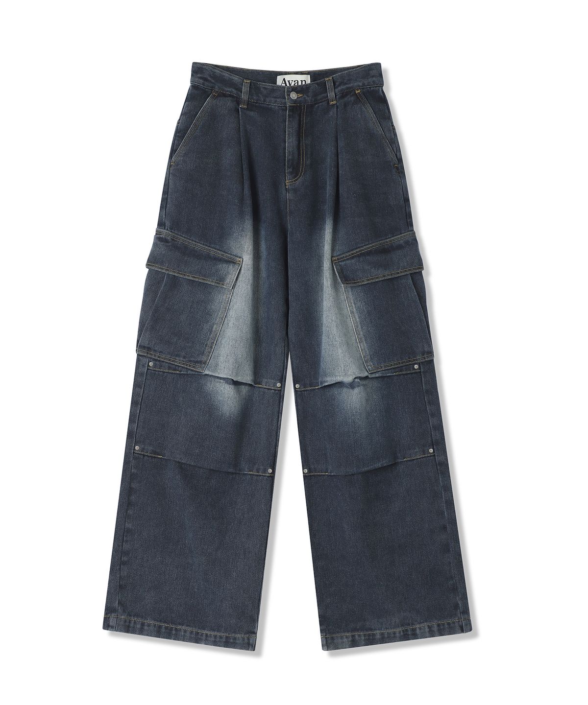 어반드레스(AVANDRESS) Side Big Cargo Pants BLACK CAMO