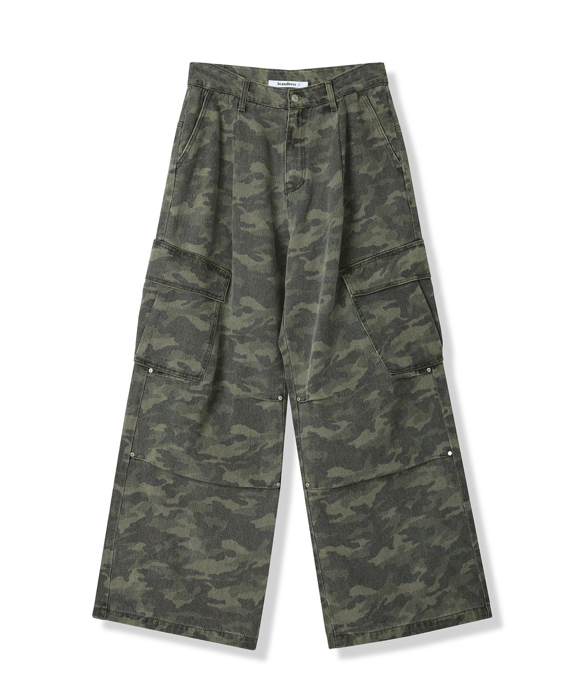 어반드레스(AVANDRESS) Side Big Cargo Pants BLACK CAMO