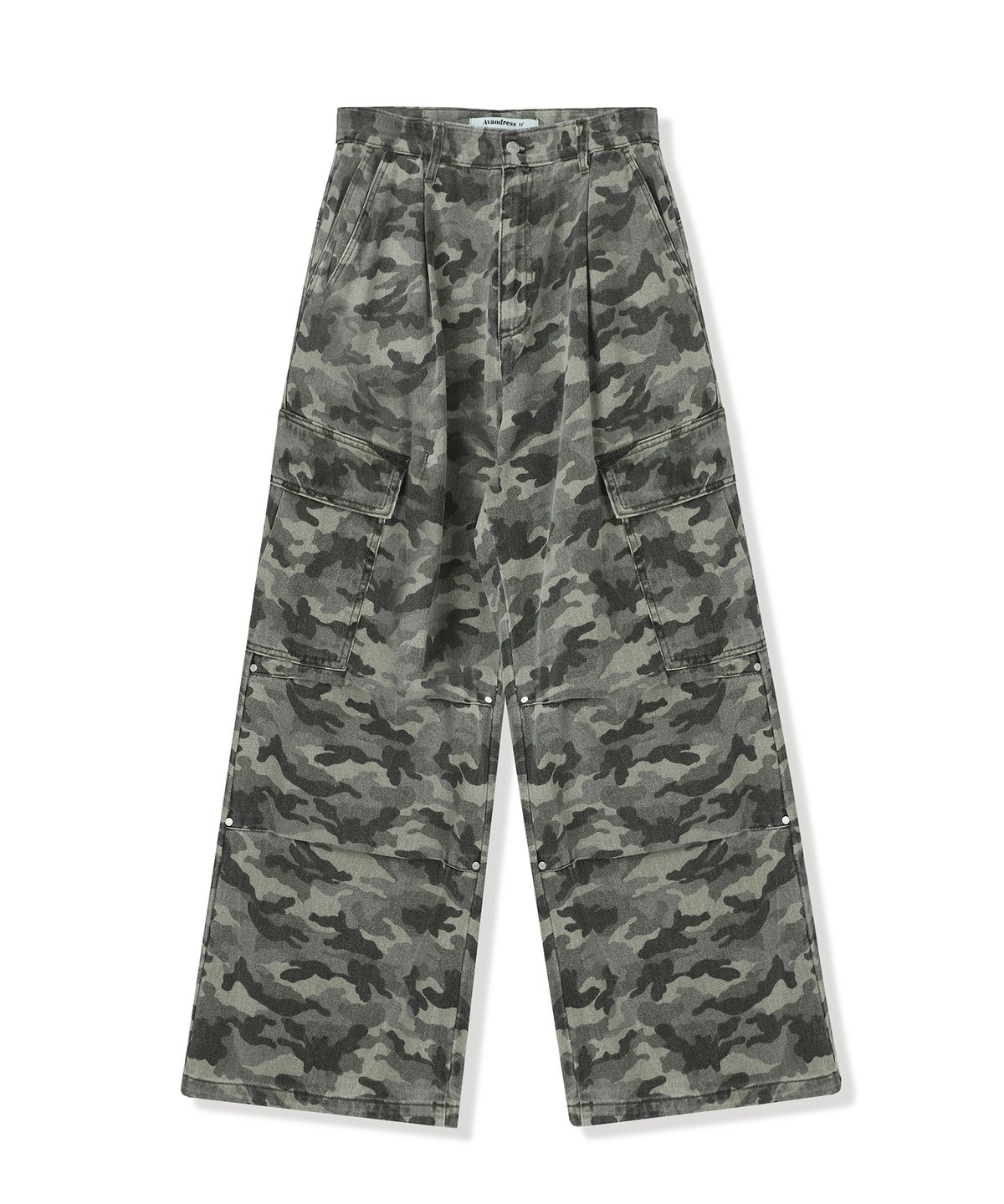 어반드레스(AVANDRESS) Side Big Cargo Pants BLACK CAMO