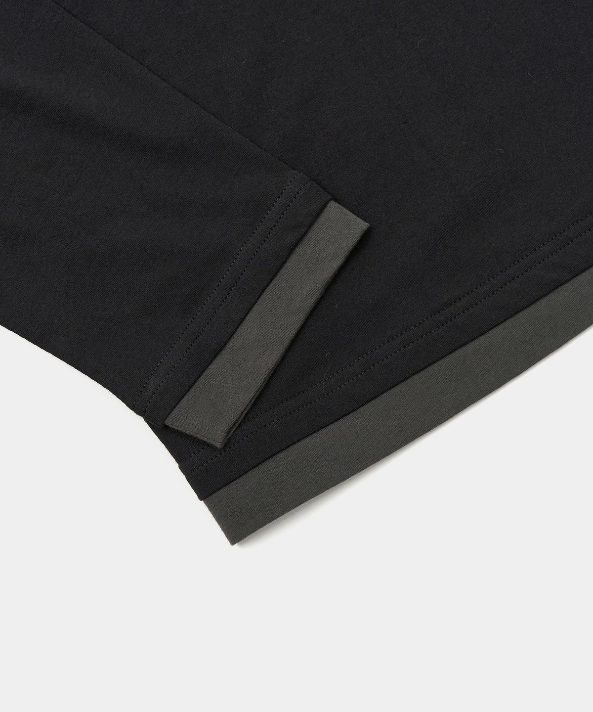 엑스컨테이너(EXCONTAINER) 빈티지 레이어드 롱 슬리브 (BLACK)