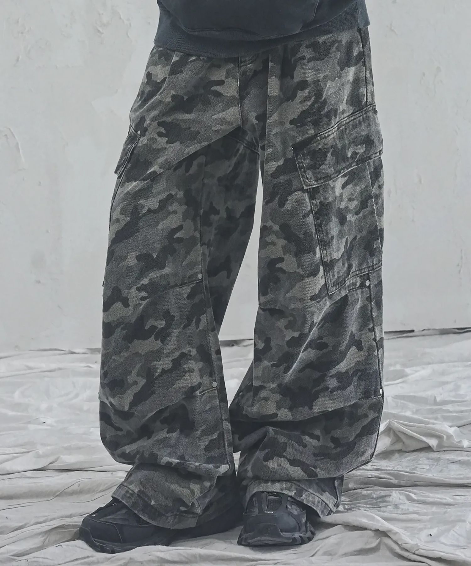 パンツ AVANDRESS Side Big Cargo Pants CAMO S MUSINSA | AVANDRESS Side Big Cargo Pants DEEP CAMO