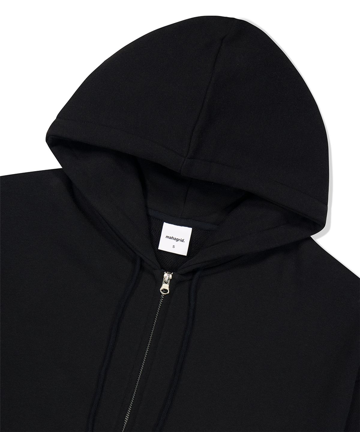 마하그리드(MAHAGRID) PRAY APPLIQUE ZIP UP HOODIE BLACK(MG2FFMM495A)