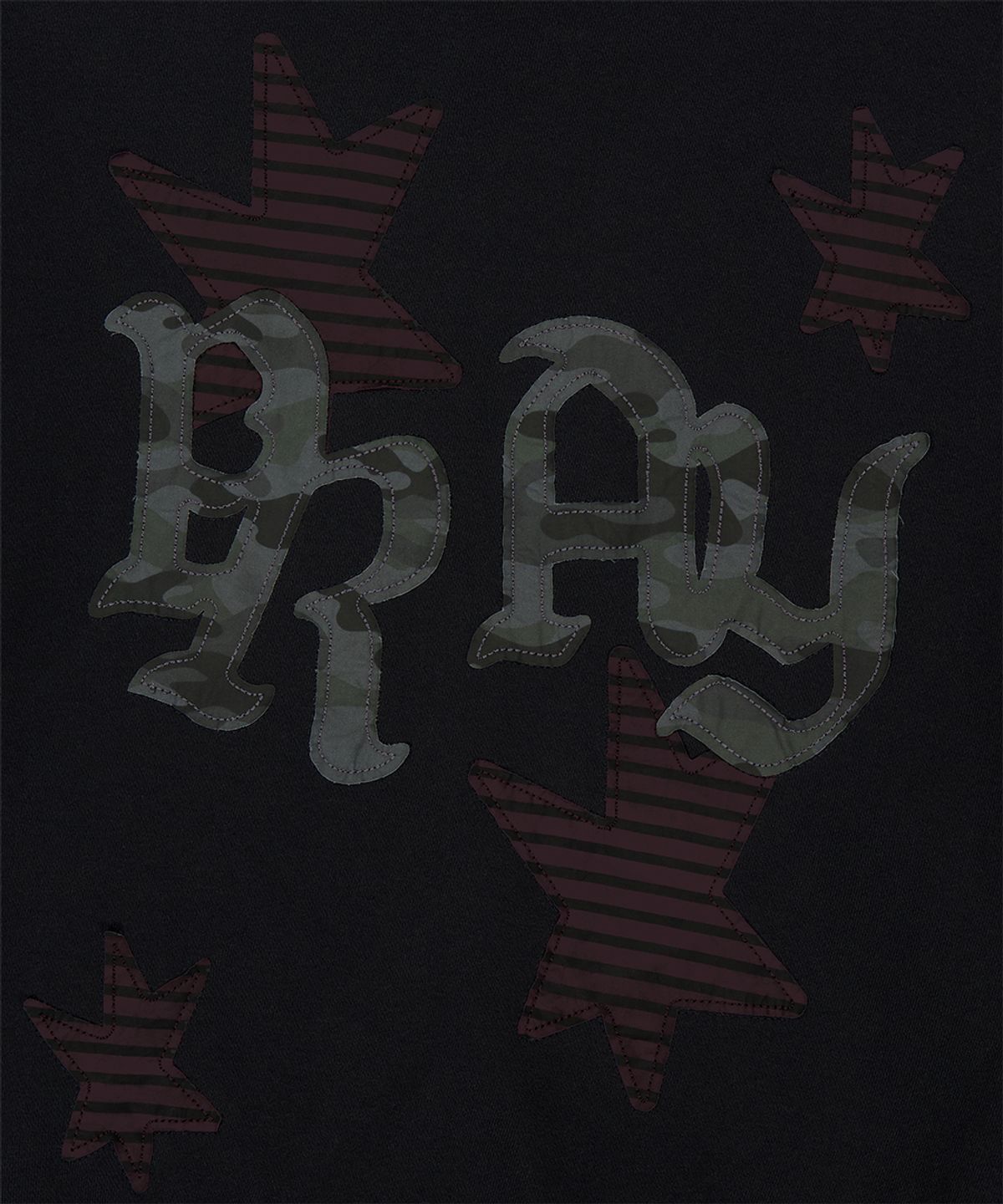 마하그리드(MAHAGRID) PRAY APPLIQUE ZIP UP HOODIE BLACK(MG2FFMM495A)