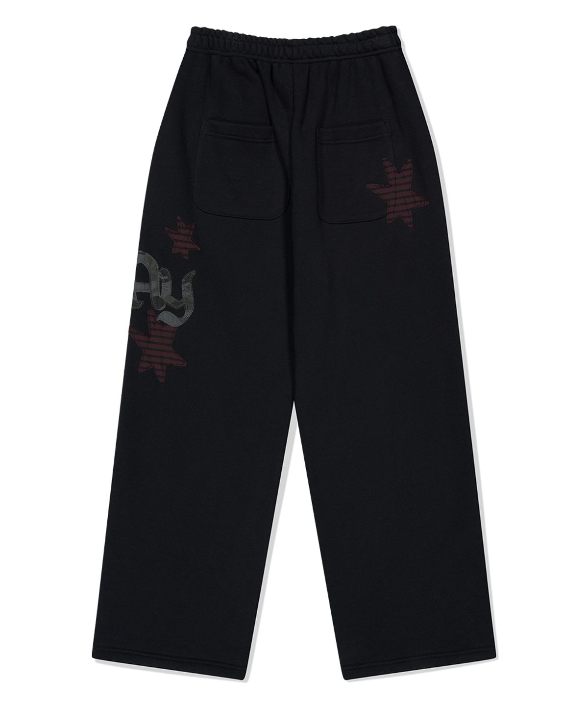 마하그리드(MAHAGRID) PRAY APPLIQUE SWEAT PANT BLACK(MG2FFMPA05A)