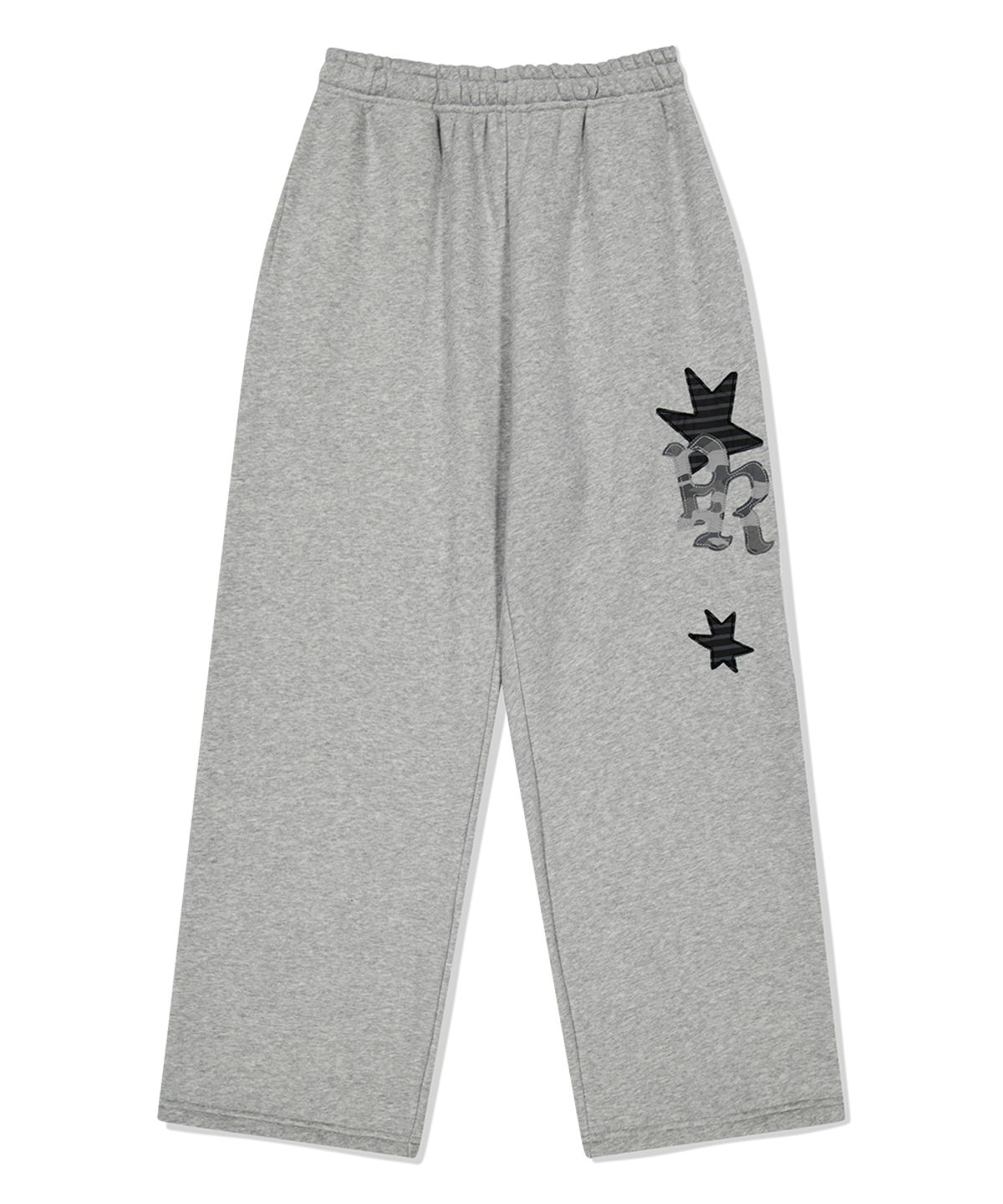 마하그리드(MAHAGRID) PRAY APPLIQUE SWEAT PANT GREY(MG2FFMPA05A)