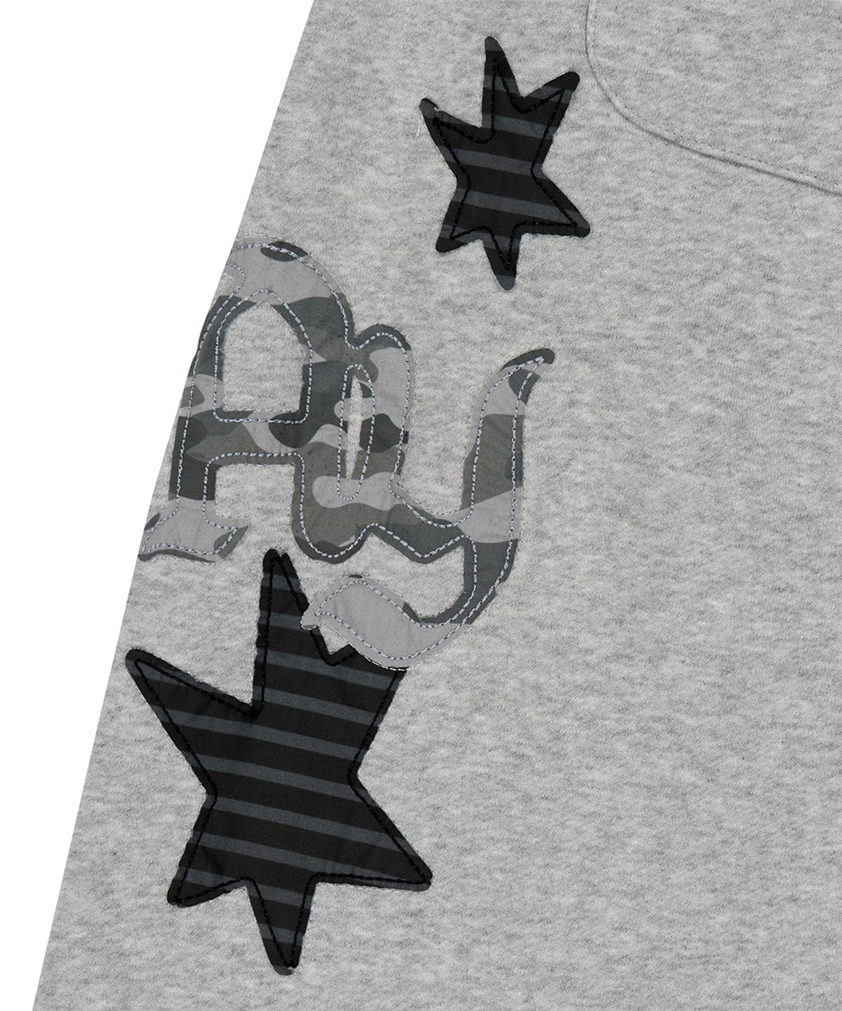마하그리드(MAHAGRID) PRAY APPLIQUE SWEAT PANT GREY(MG2FFMPA05A)