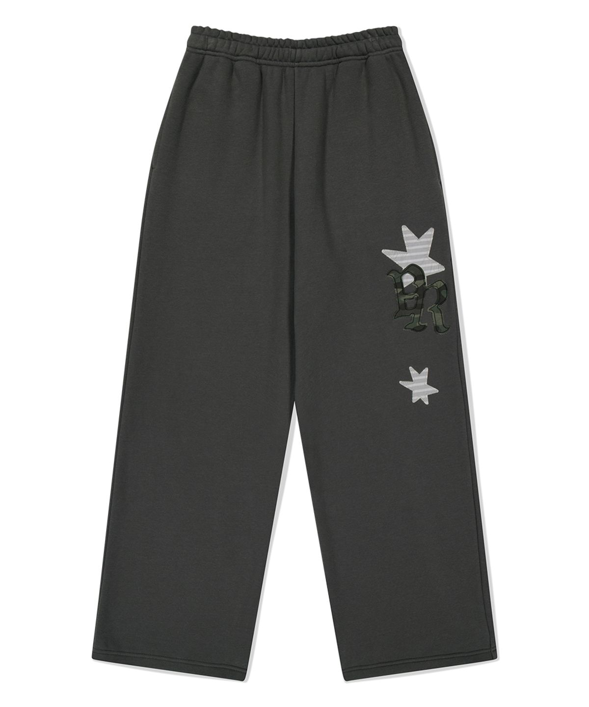 마하그리드(MAHAGRID) PRAY APPLIQUE SWEAT PANT CHARCOAL(MG2FFMPA05A)