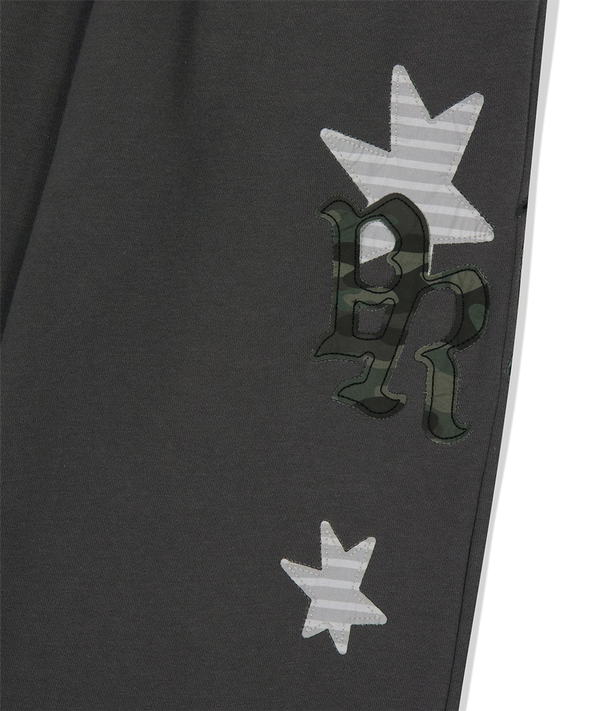 마하그리드(MAHAGRID) PRAY APPLIQUE SWEAT PANT CHARCOAL(MG2FFMPA05A)