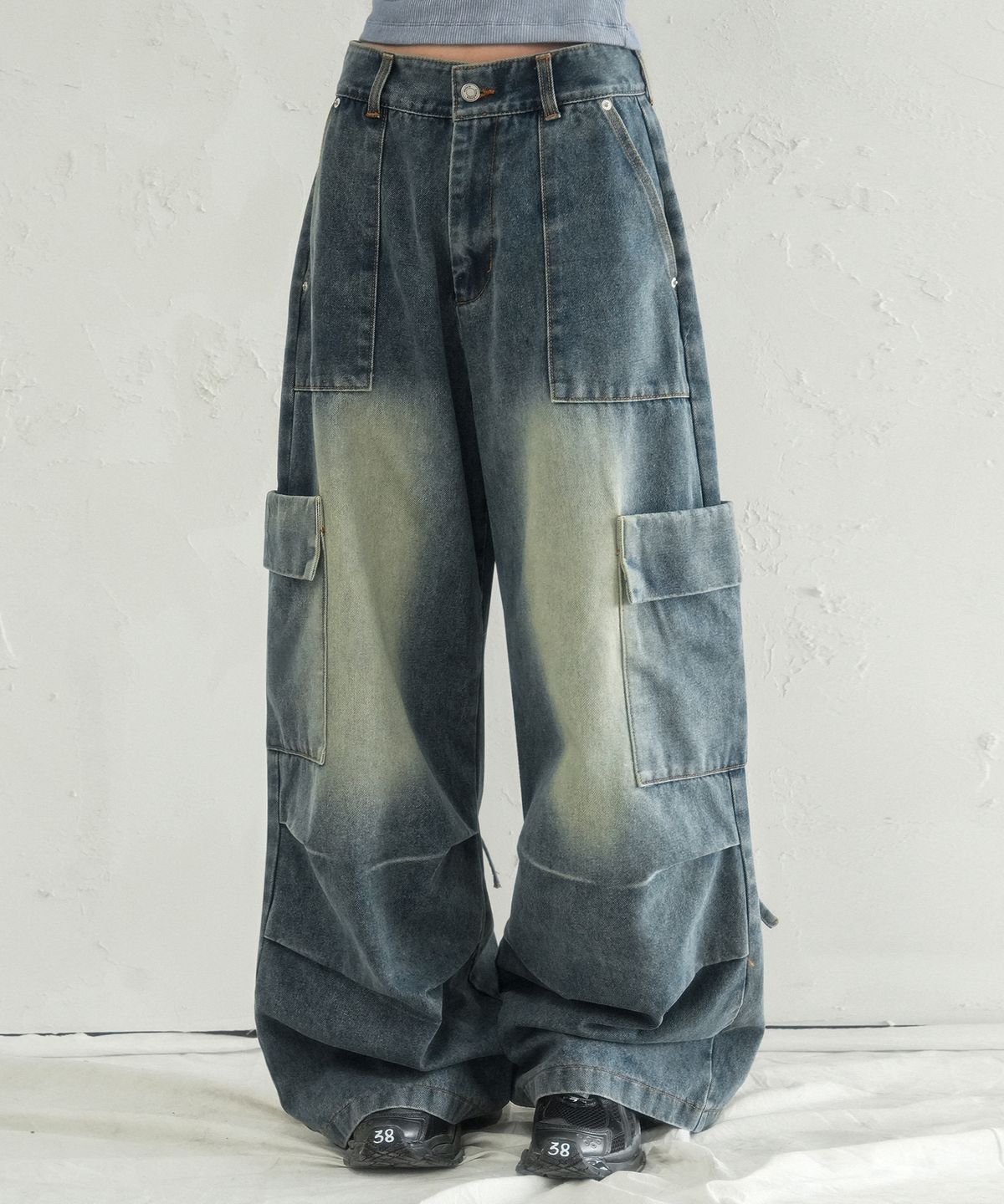 어반드레스(AVANDRESS) Accent Back String Pants CAMO