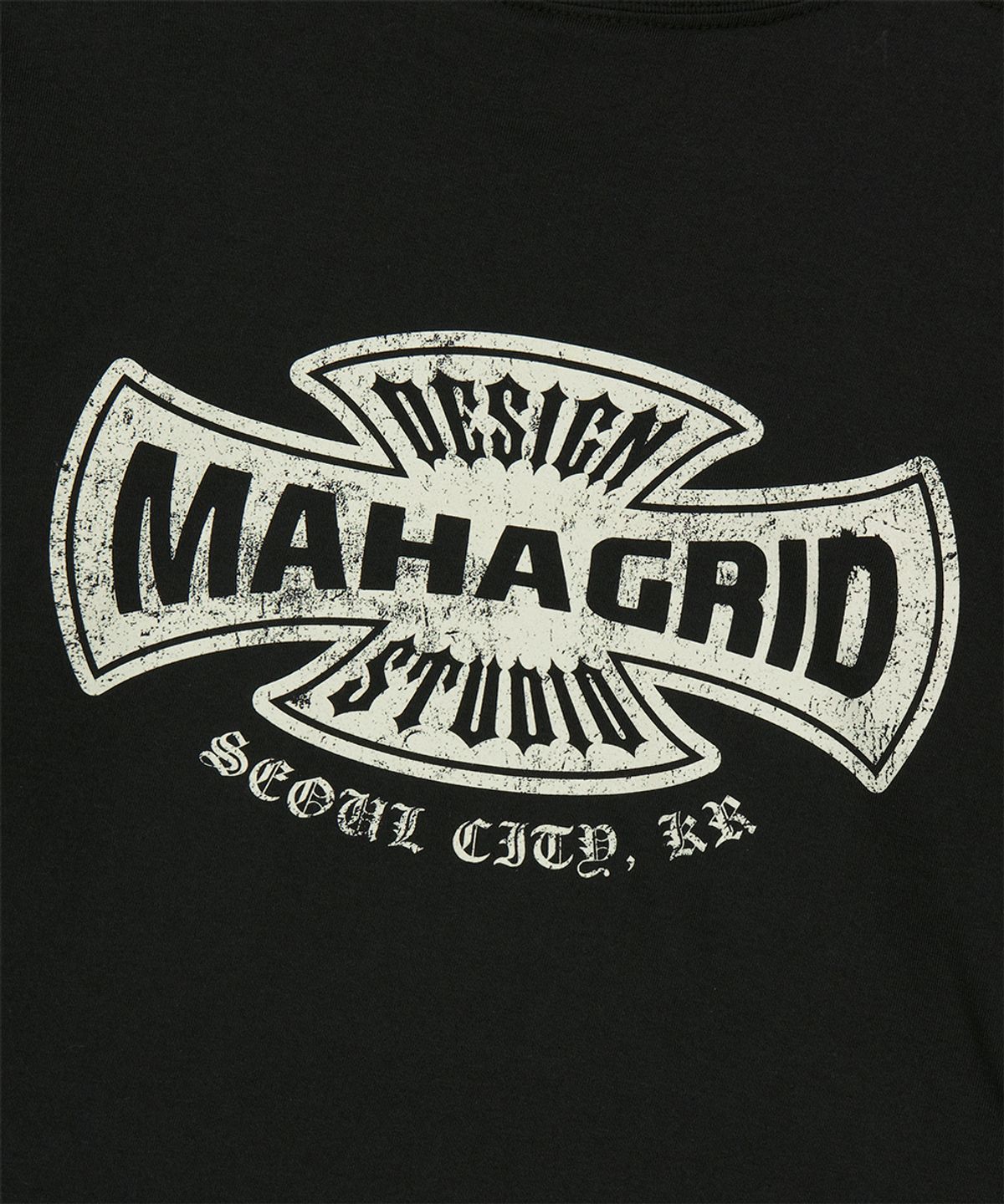 마하그리드(MAHAGRID) CROSS LOGO THERMAL LS TEE CHARCOAL(MG2FFMT571A)