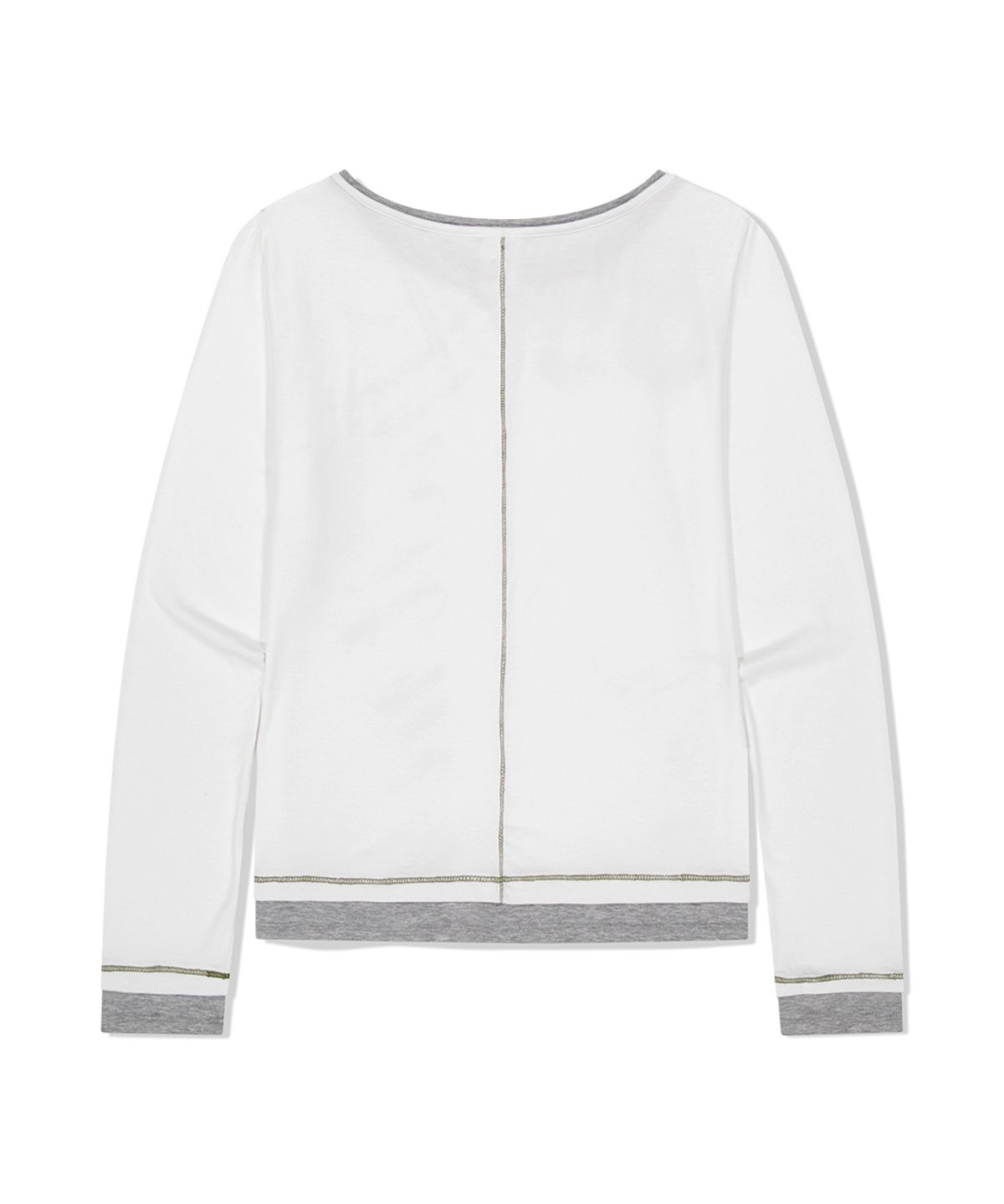 마하그리드(MAHAGRID) TRUTH LAYERED LONG SLEEVE TEE IVORY(MG2FFFT572A)
