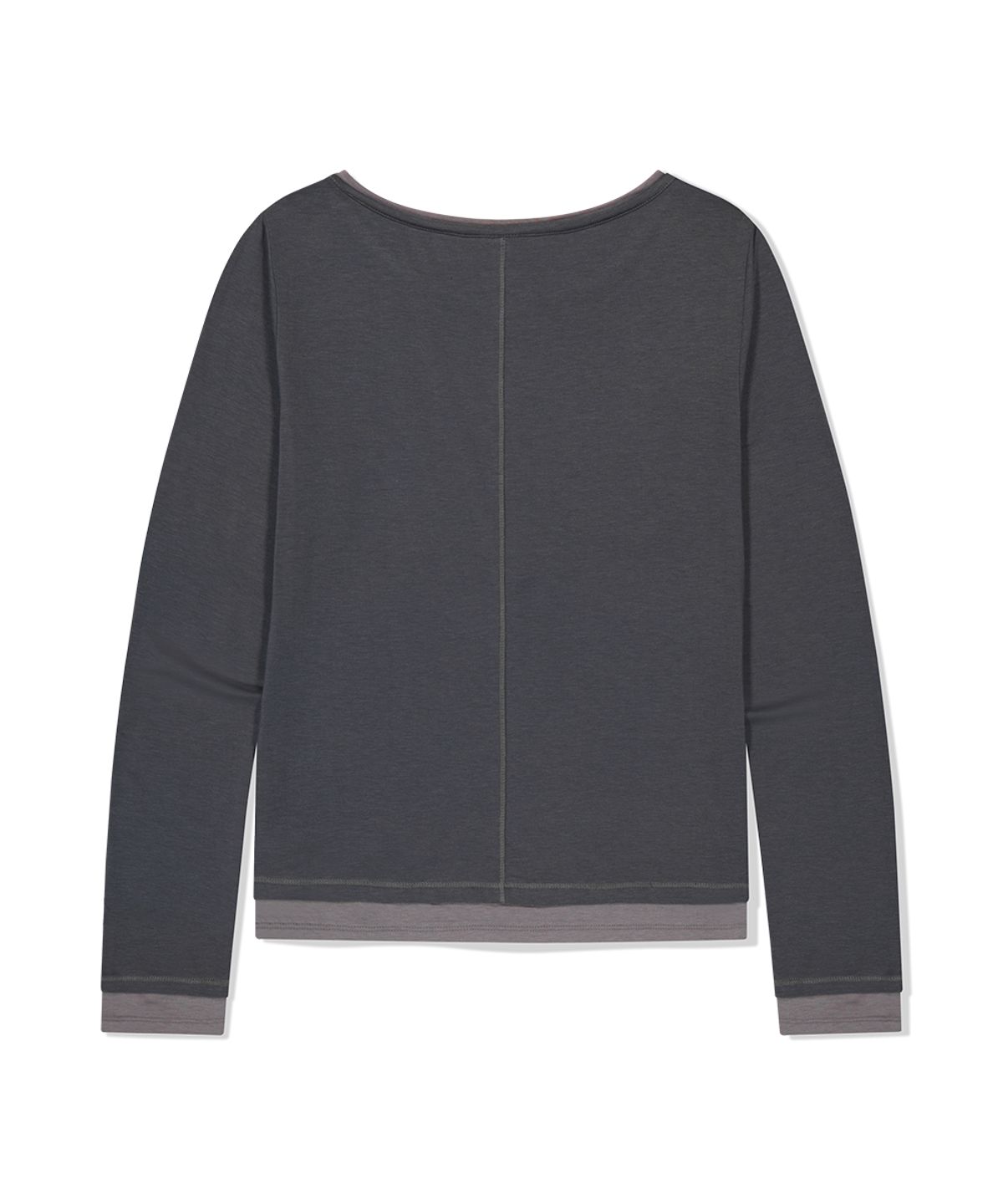 마하그리드(MAHAGRID) TRUTH LAYERED LONG SLEEVE TEE CHARCOAL(MG2FFFT572A)