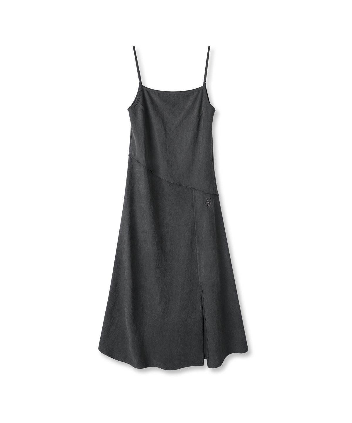 어반드레스(AVANDRESS) Diagonal Line Sleeveless Dress BLACK