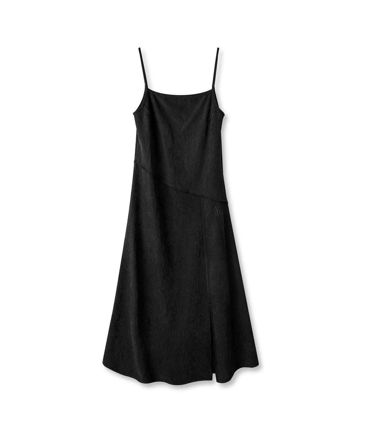 어반드레스(AVANDRESS) Diagonal Line Sleeveless Dress BLACK
