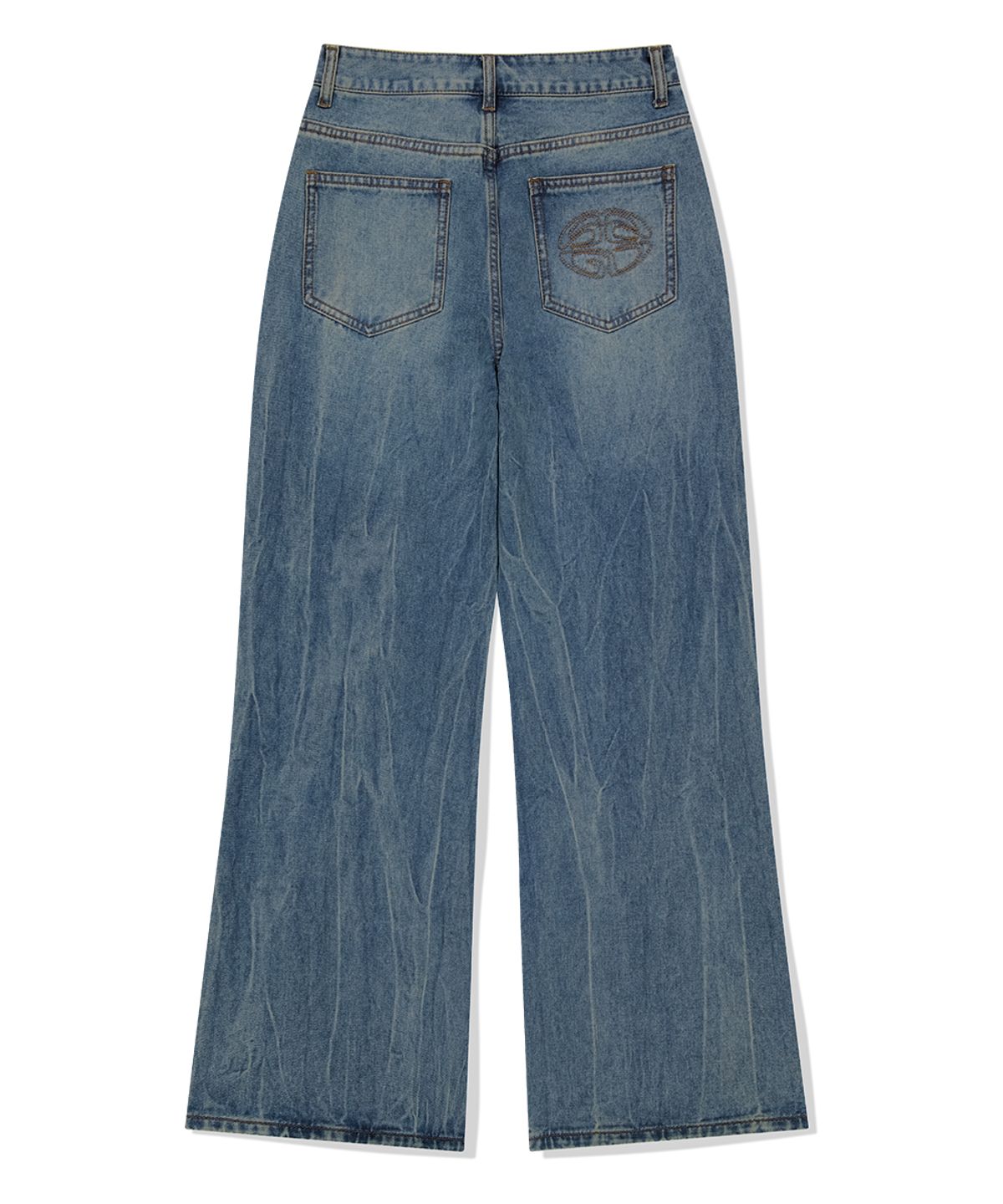 마하그리드(MAHAGRID) WASHED DART DENIM PANT BLUE(MG2FFFD114A)