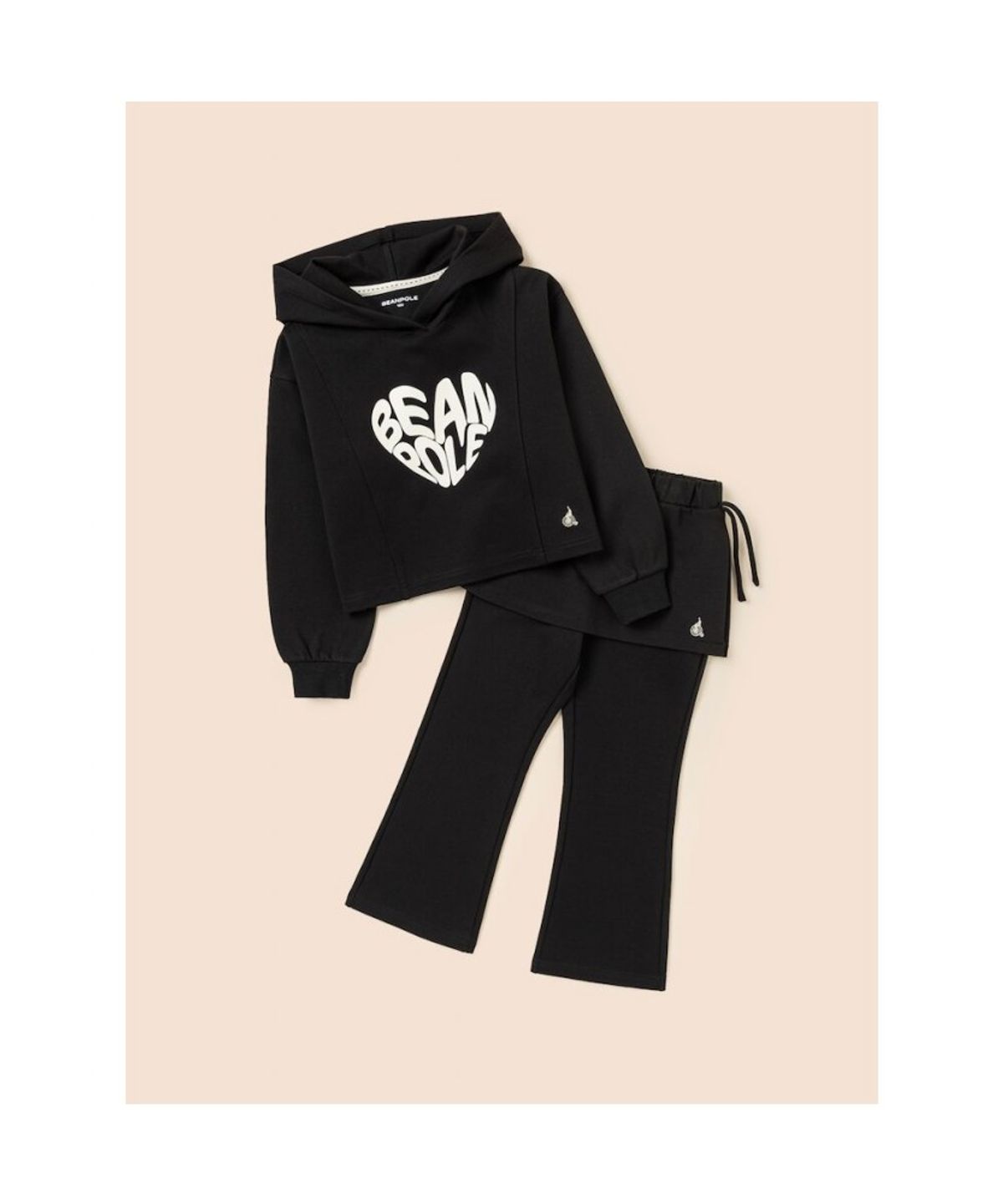 빈폴 키즈(BEANPOLE KIDS) 여아 하트 그래픽 포인트 상하 세트  블랙 (BI5841G045)