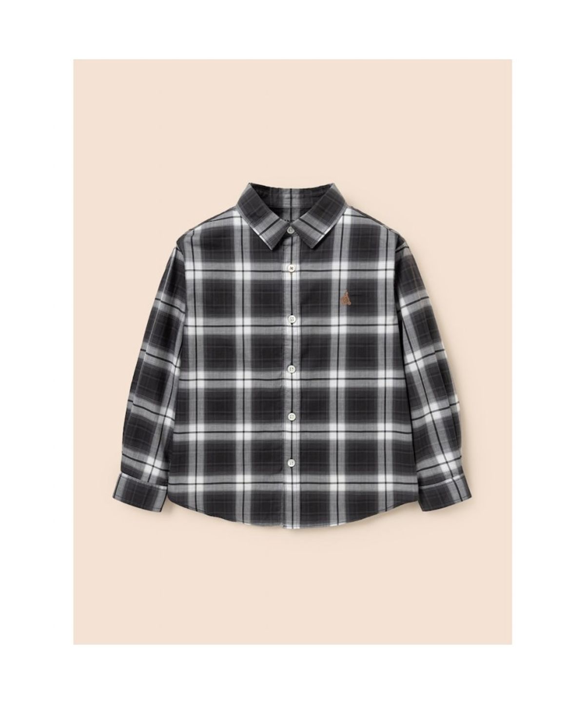 빈폴 키즈(BEANPOLE KIDS) 옴브레 체크 셔츠  블랙 (BI5864U045)