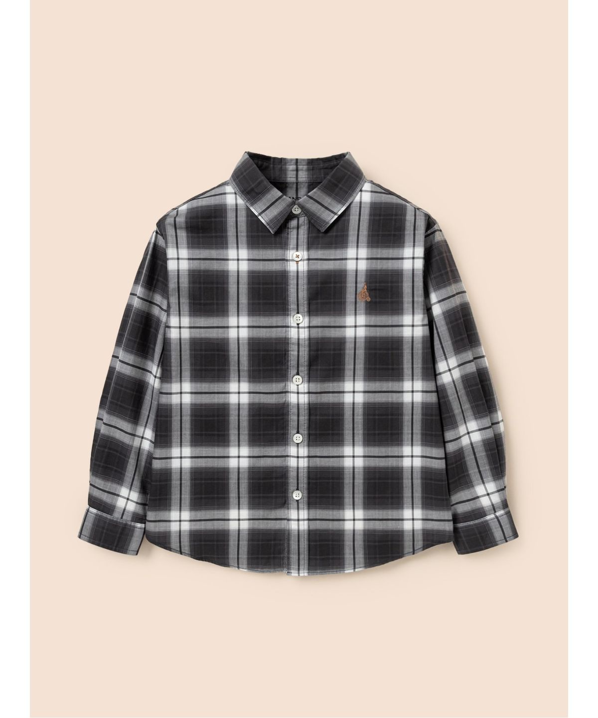 빈폴 키즈(BEANPOLE KIDS) 옴브레 체크 셔츠  블랙 (BI5864U045)