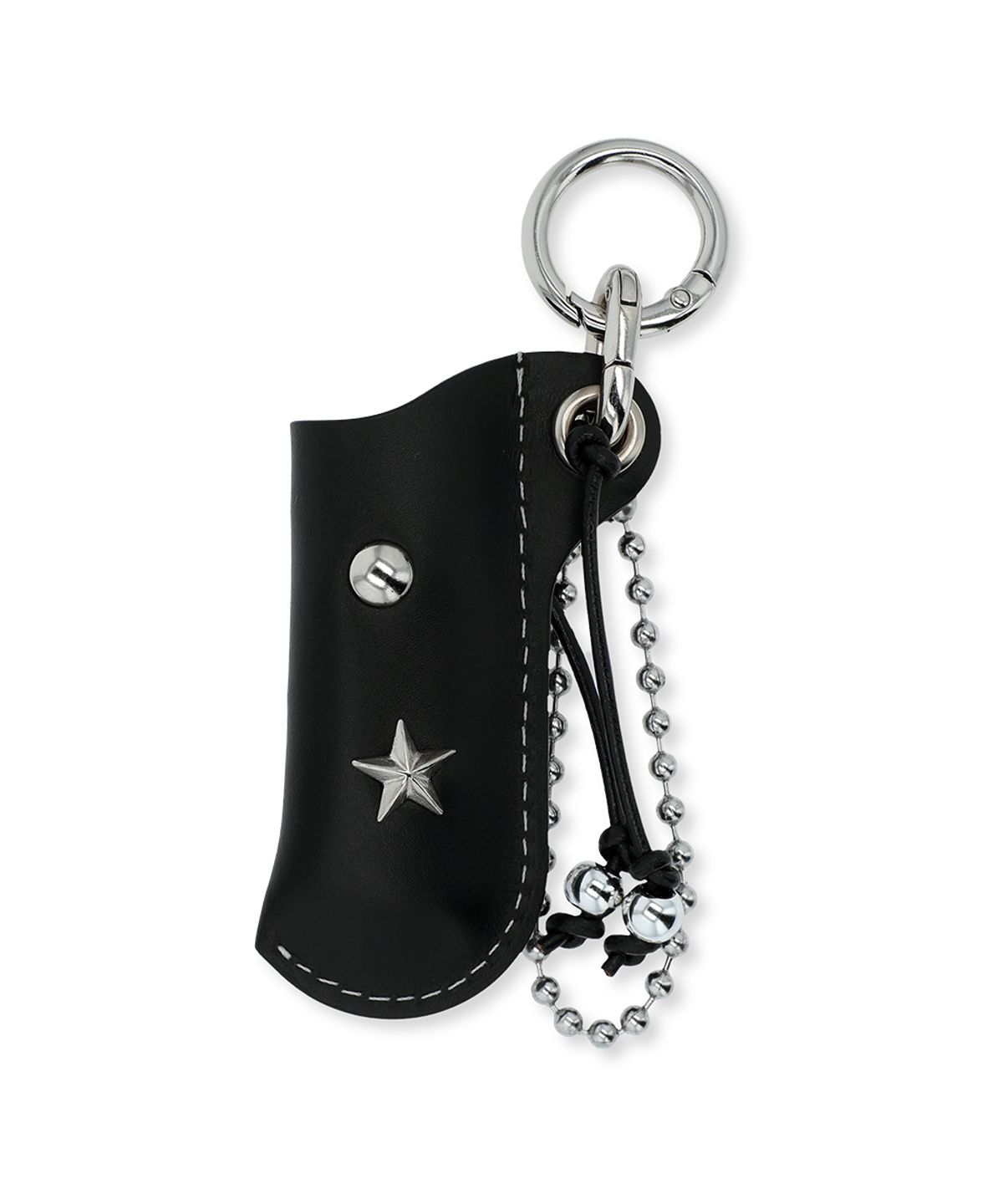 마하그리드(MAHAGRID) PIERCING LEATHER LIGHTER CASE BLACK(MG2FFMAB90A)
