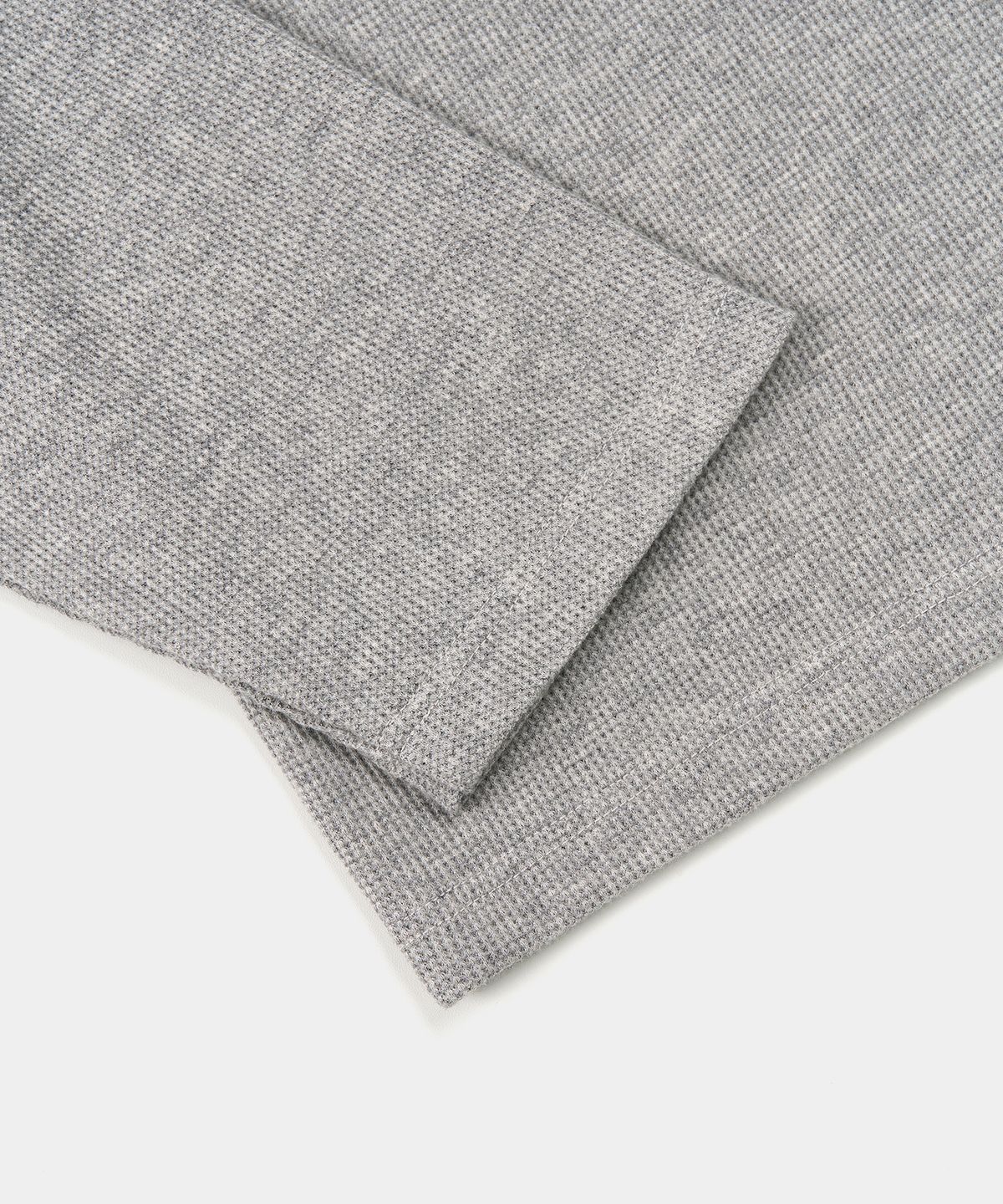 엑스컨테이너(EXCONTAINER) 헨리넥 와플 롱 슬리브 (GREY)