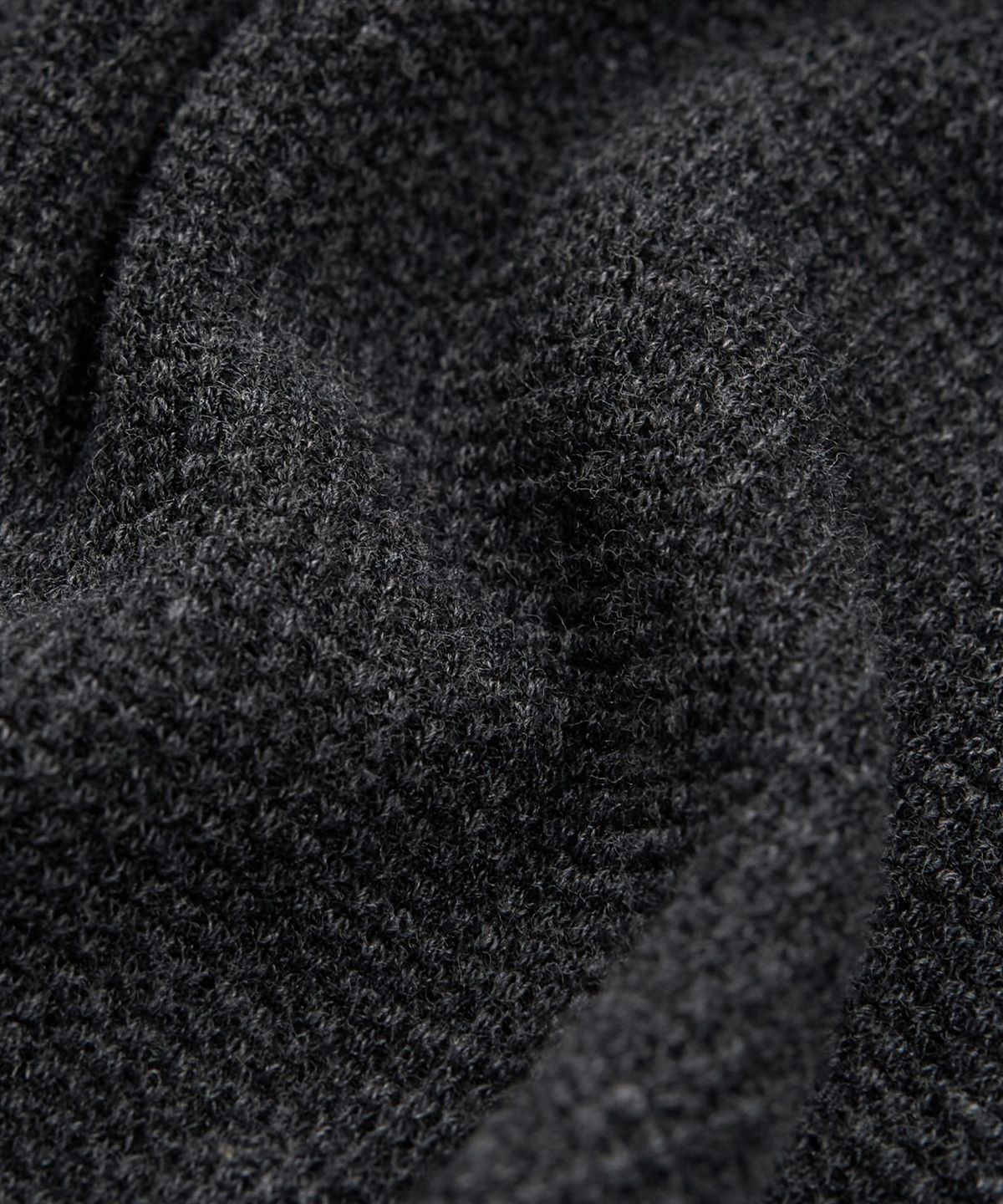 엑스컨테이너(EXCONTAINER) 헨리넥 와플 롱 슬리브 (CHARCOAL)
