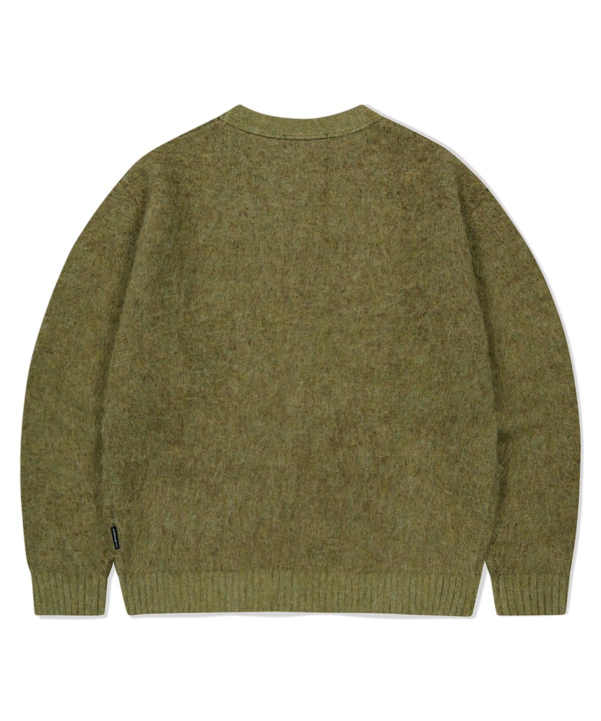 마하그리드(MAHAGRID) MIXED HAIRY KNIT CARDIGAN KHAKI(MG2FFMK681A)