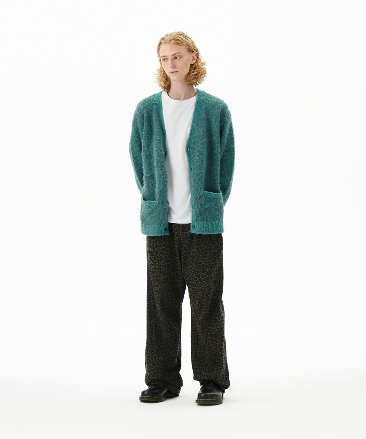 마하그리드(MAHAGRID) MIXED HAIRY KNIT CARDIGAN MINT(MG2FFMK681A)