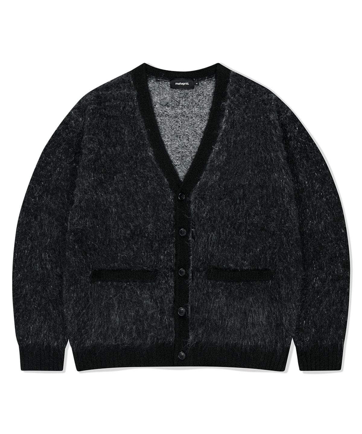 마하그리드(MAHAGRID) MIXED HAIRY KNIT CARDIGAN BLACK(MG2FFMK681A)