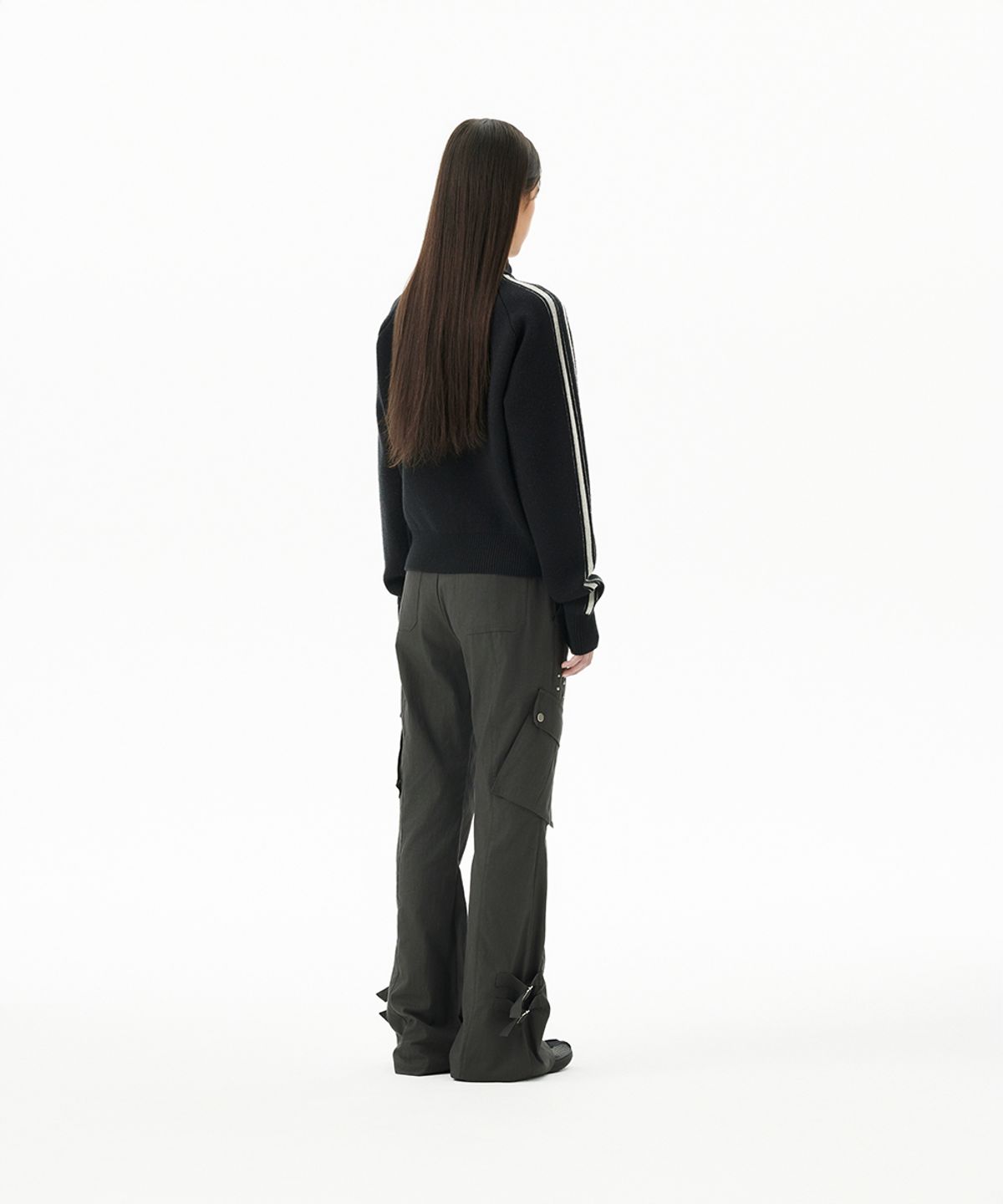 마하그리드(MAHAGRID) YOUTH ZIP UP CARDIGAN BLACK(MG2FFFK682A)