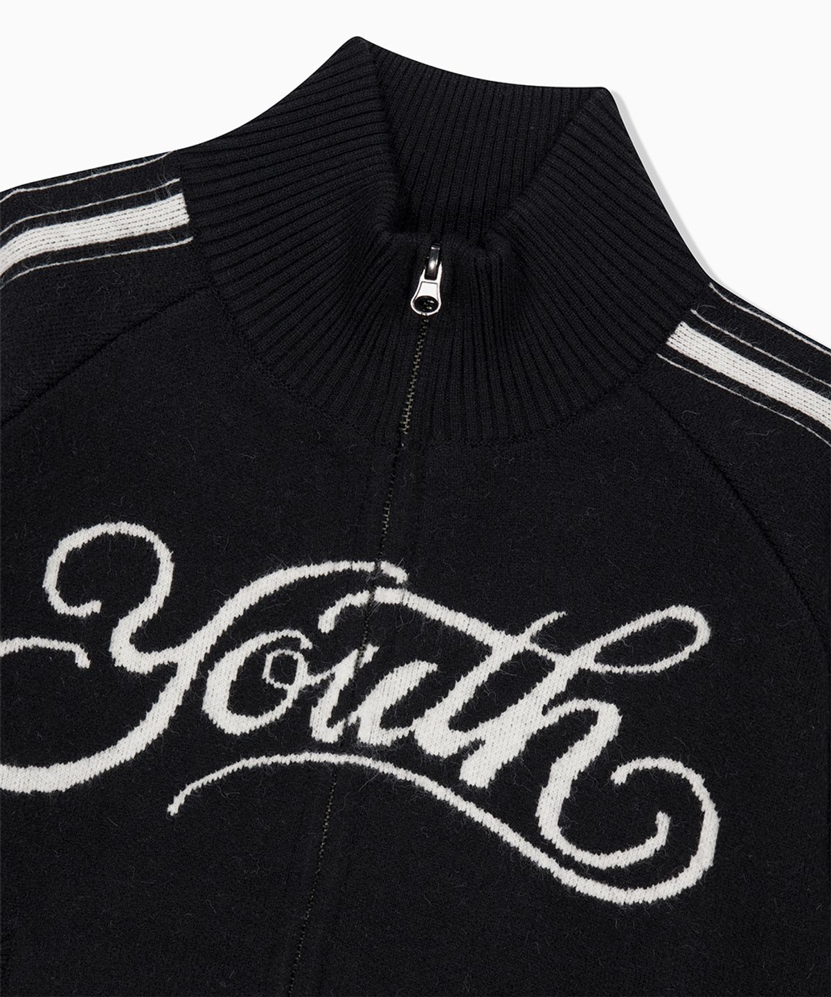 마하그리드(MAHAGRID) YOUTH ZIP UP CARDIGAN BLACK(MG2FFFK682A)