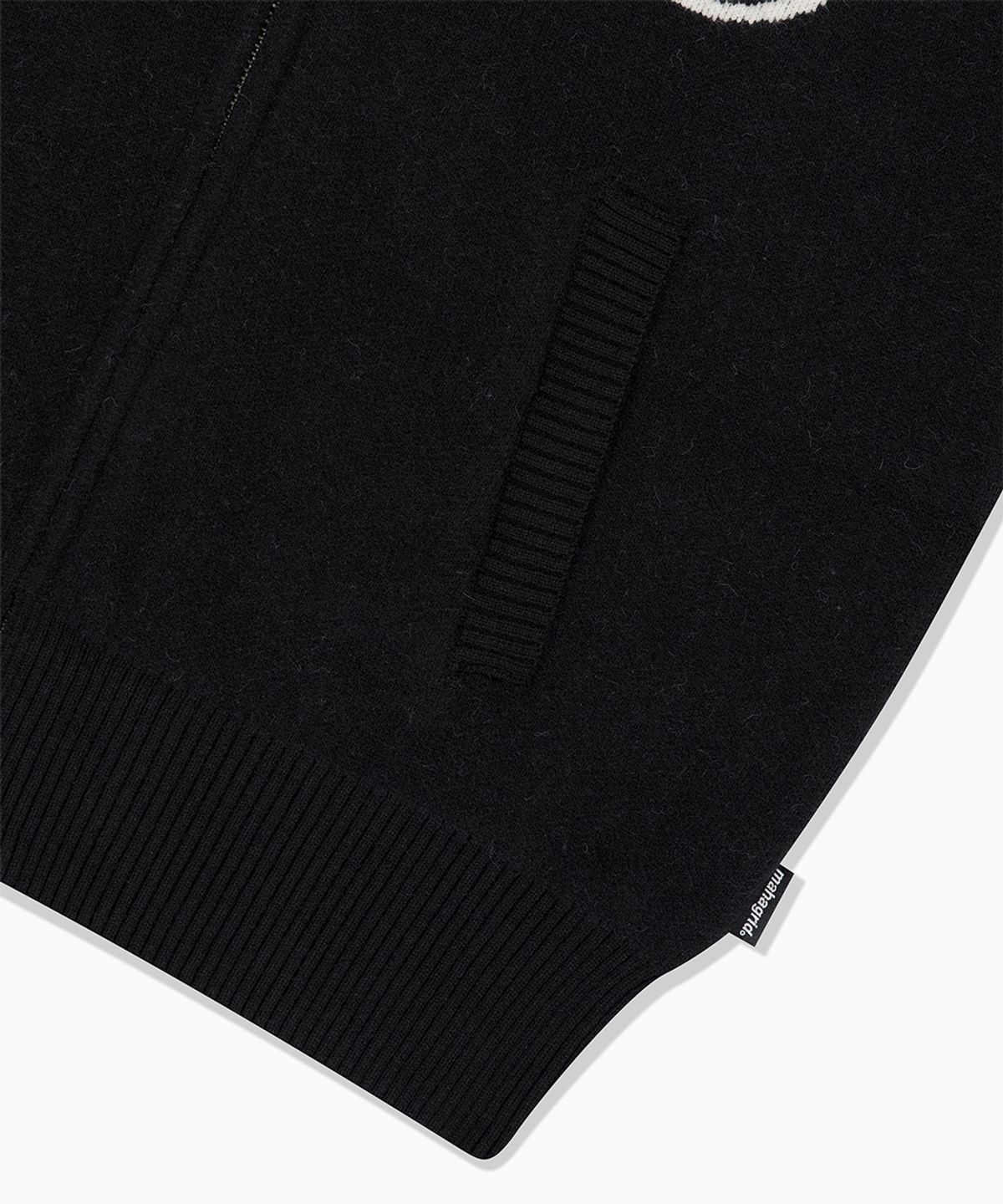 마하그리드(MAHAGRID) YOUTH ZIP UP CARDIGAN BLACK(MG2FFFK682A)