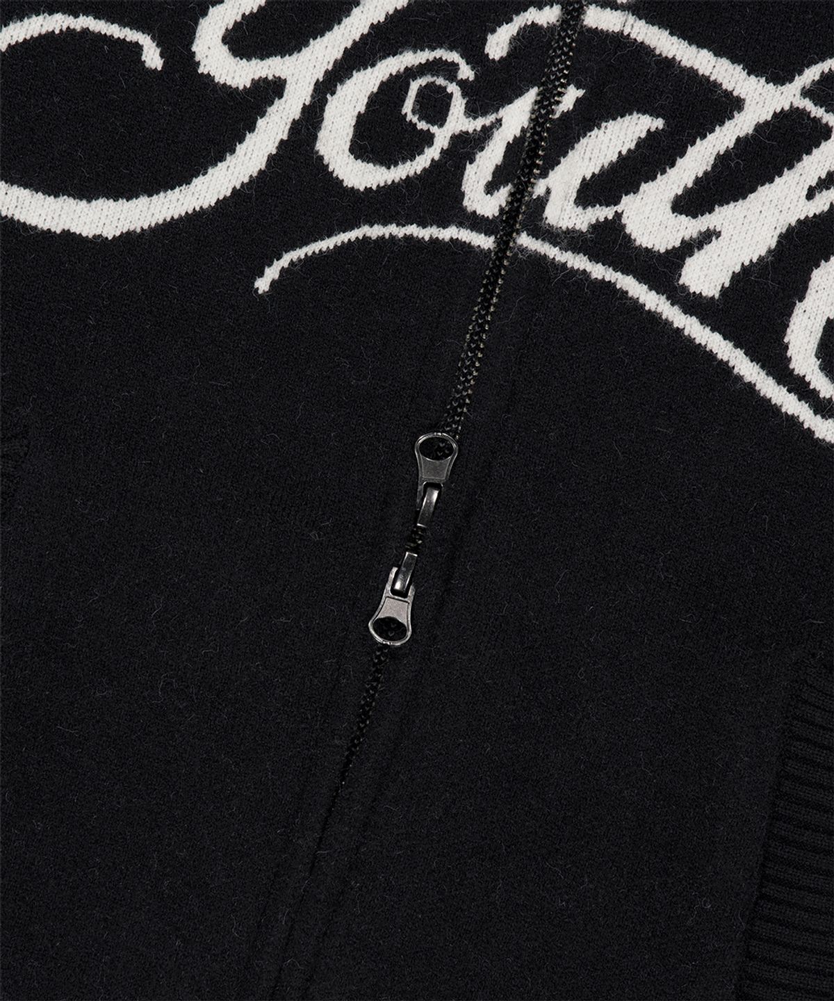 마하그리드(MAHAGRID) YOUTH ZIP UP CARDIGAN BLACK(MG2FFFK682A)