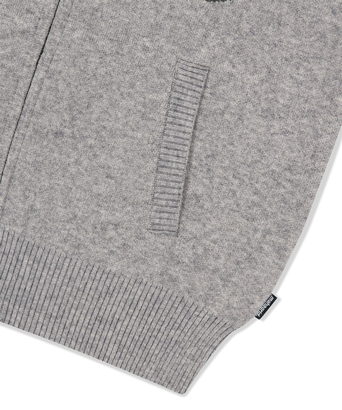 마하그리드(MAHAGRID) YOUTH ZIP UP CARDIGAN GREY(MG2FFFK682A)