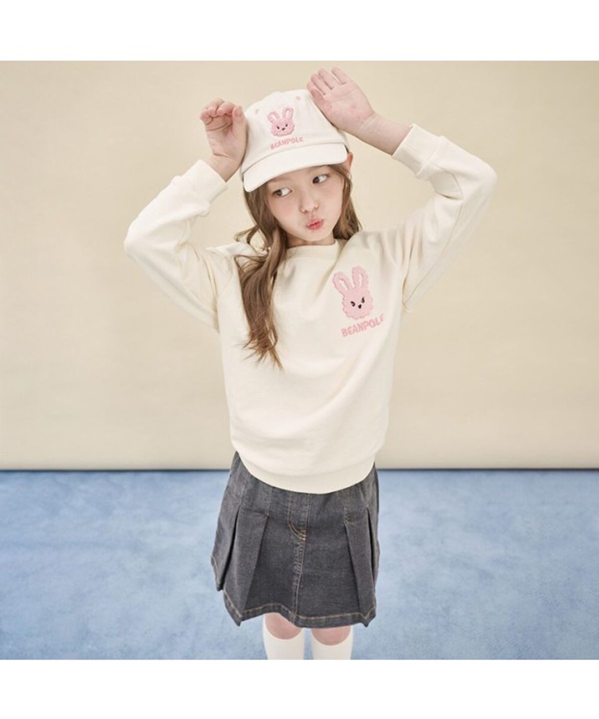빈폴 키즈(BEANPOLE KIDS) 동물모양 볼캡  아이보리 (BI588BU010)