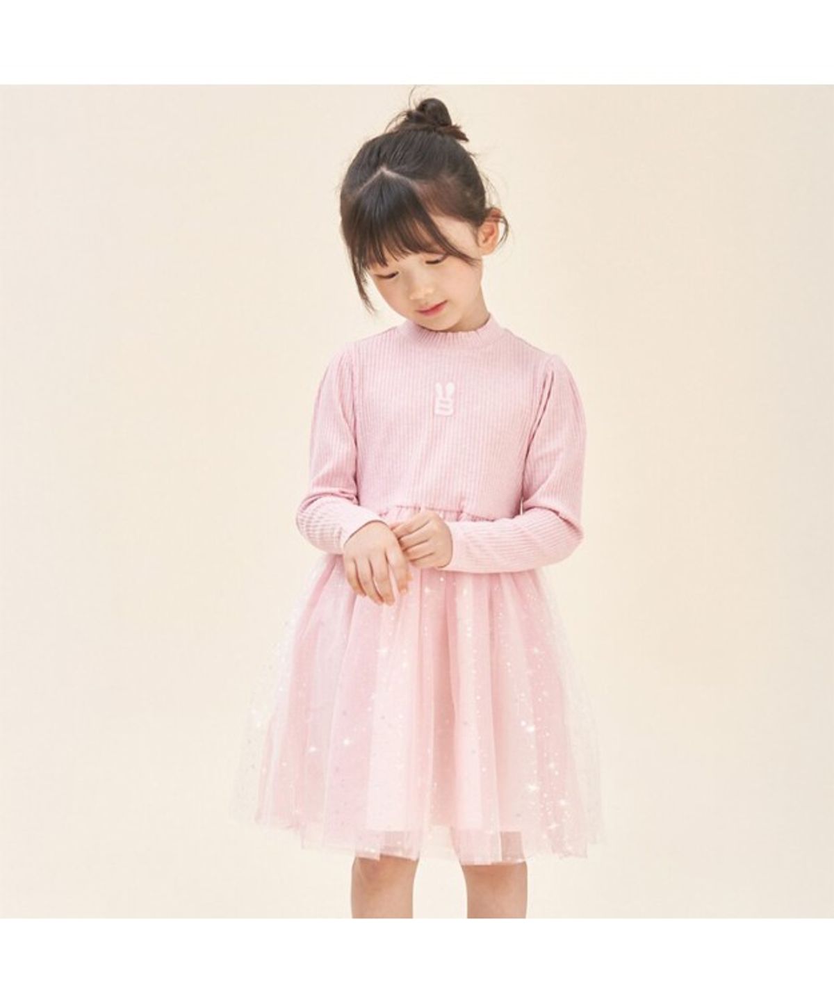 빈폴 키즈(BEANPOLE KIDS) [러블리 빙키 걸즈] 샤 원피스  라이트 핑크 (BI5871G04Y)
