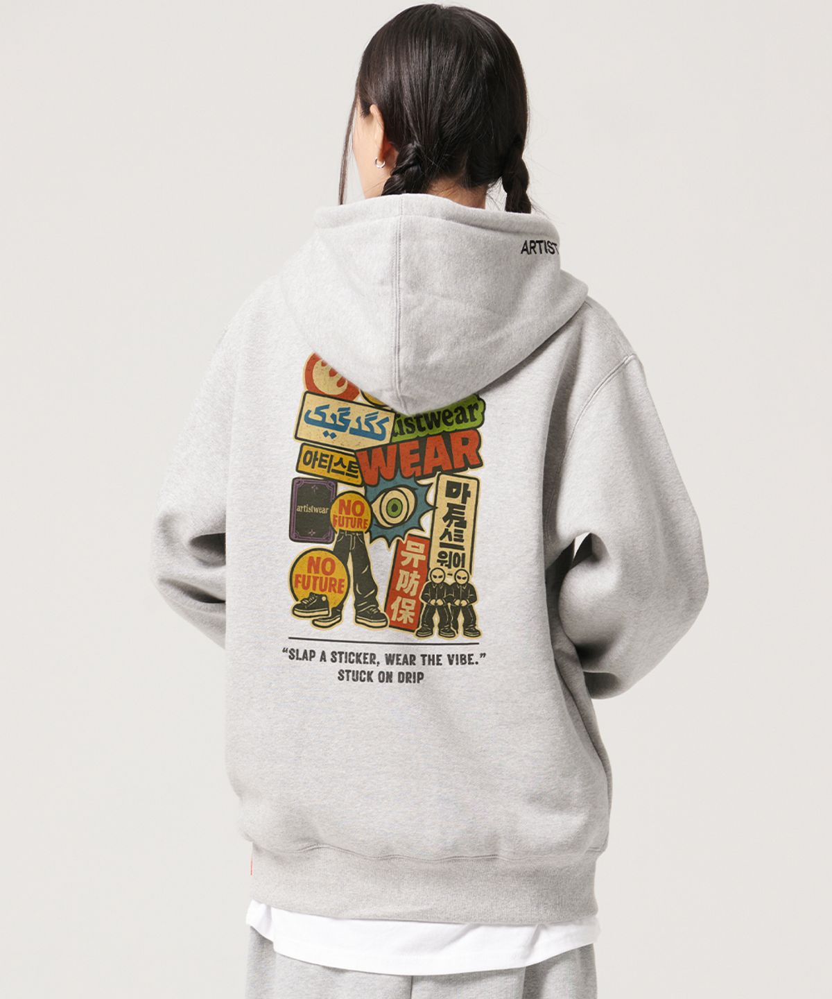 아티스트웨어(ARTISTWEAR) [ATW] 스턱온드립 후드티