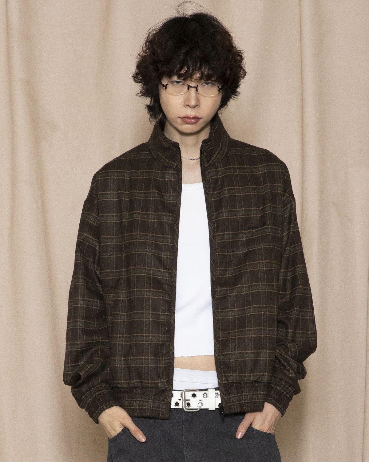 글랙(GLACK) GJ108 이지 해링턴 자켓 (BROWN)