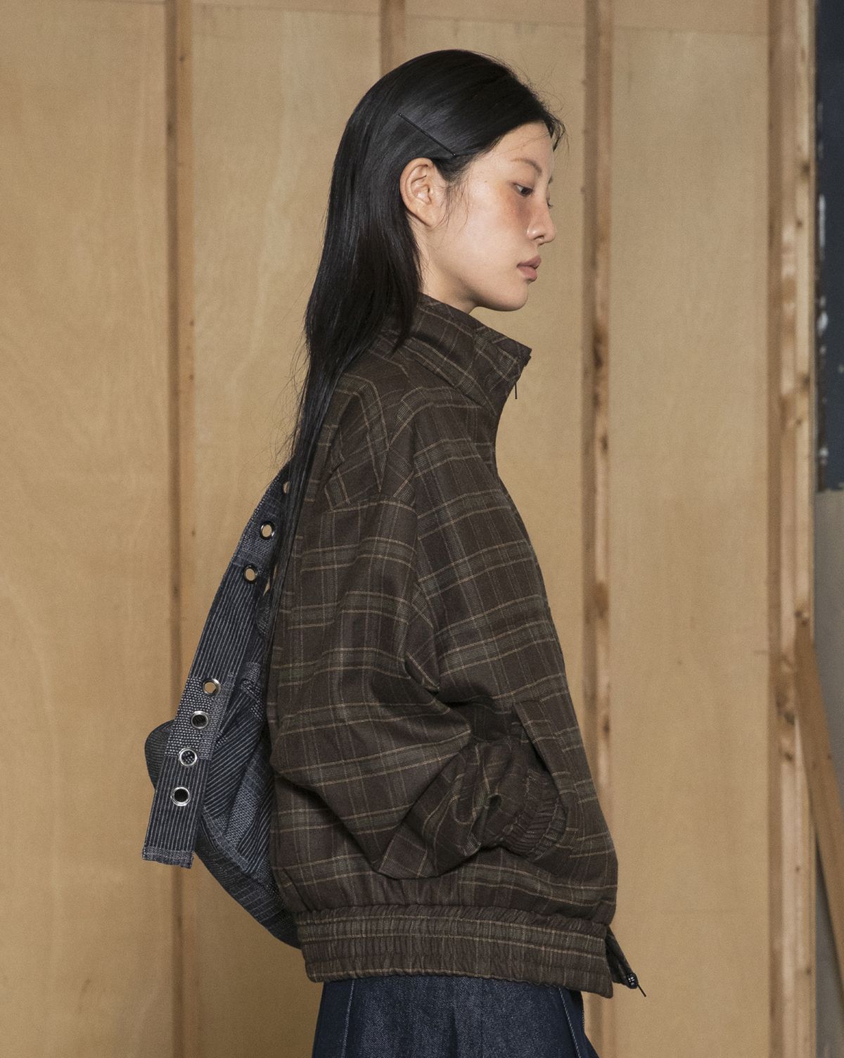 글랙(GLACK) GJ108 이지 해링턴 자켓 (BROWN)