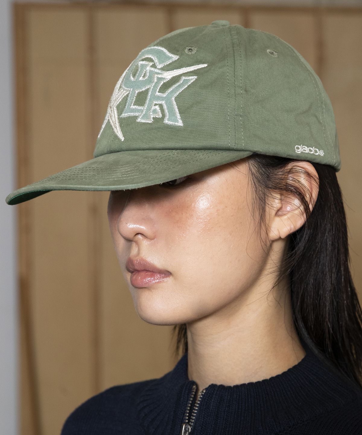글랙(GLACK) GC065 레트로 베이스볼 캡 (OLIVE)