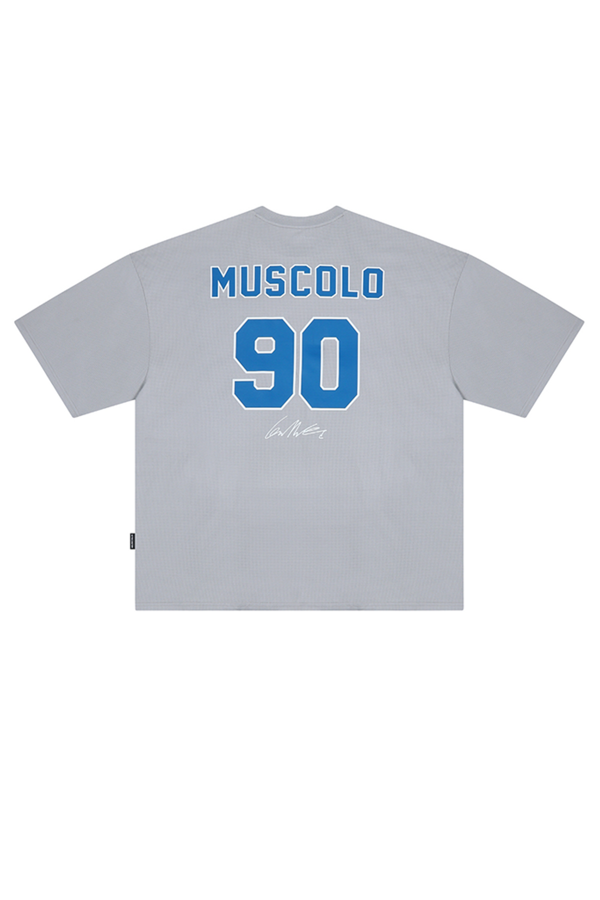 머스콜로(MUSCOLO) [박성훈 X 머스콜로 NO. 90] 에어스판메쉬 반팔 티셔츠 그레이 블루