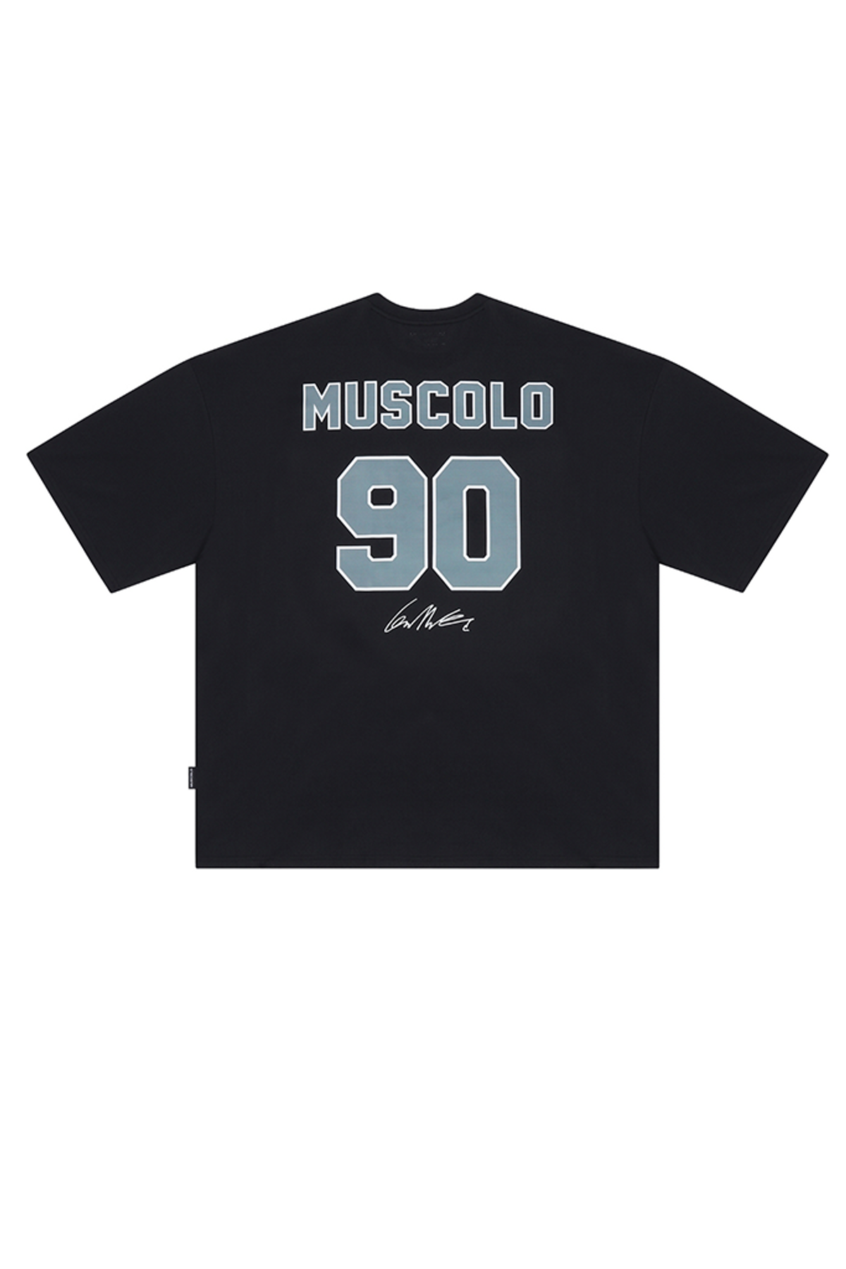 머스콜로(MUSCOLO) [박성훈 X 머스콜로 NO. 90] 에어스판메쉬 반팔 티셔츠 블랙 그레이