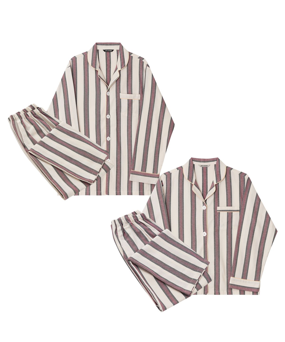 조스라운지(JO'S LOUNGE) (couple) Bordeaux Pajama Set