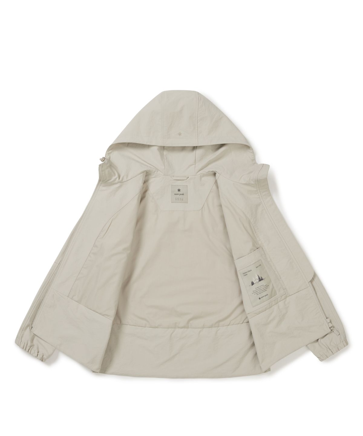 스노우피크 어패럴(SNOWPEAK APPAREL) 리나 여성 후드 바람막이 (S25FWFWB67) Light Beige