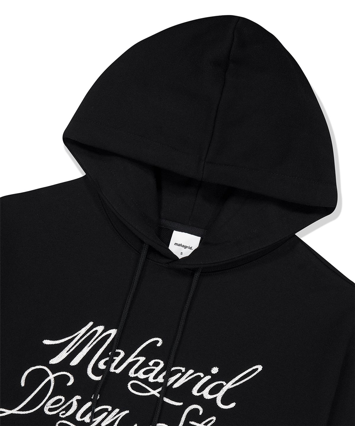 마하그리드(MAHAGRID) LETTER INK LOGO HOODIE BLACK(MG2FFMM416A)