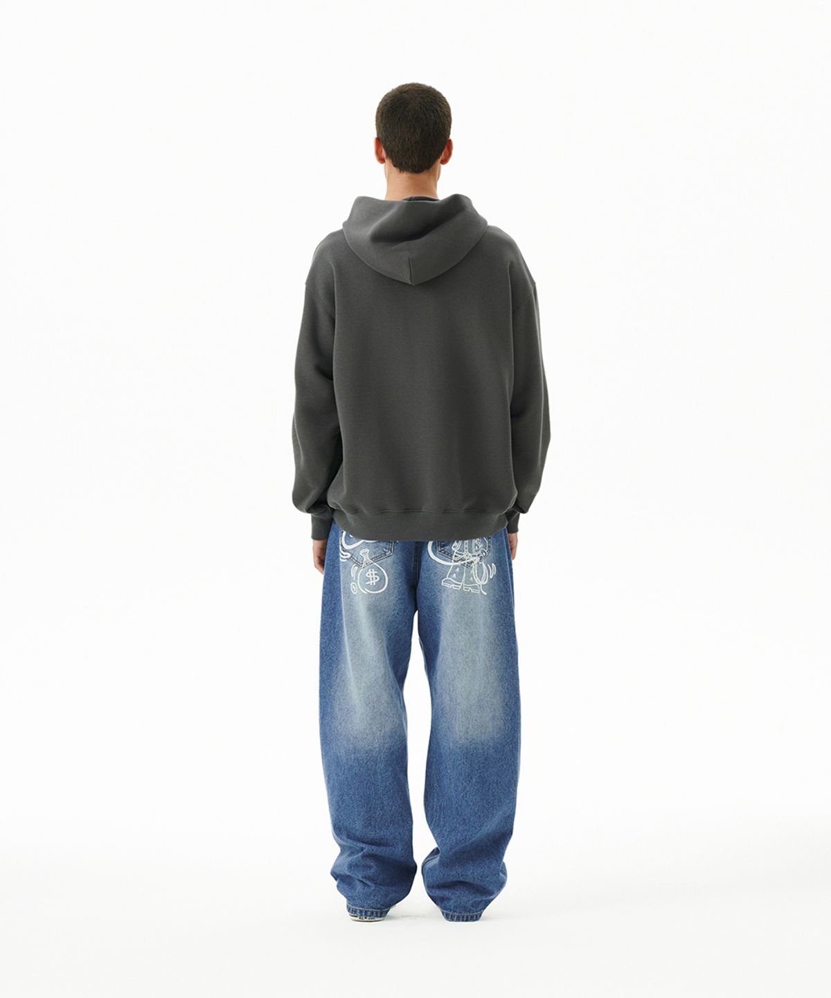 마하그리드(MAHAGRID) BUZZ KID HOODIE CHARCOAL(MG2FFMM415A)