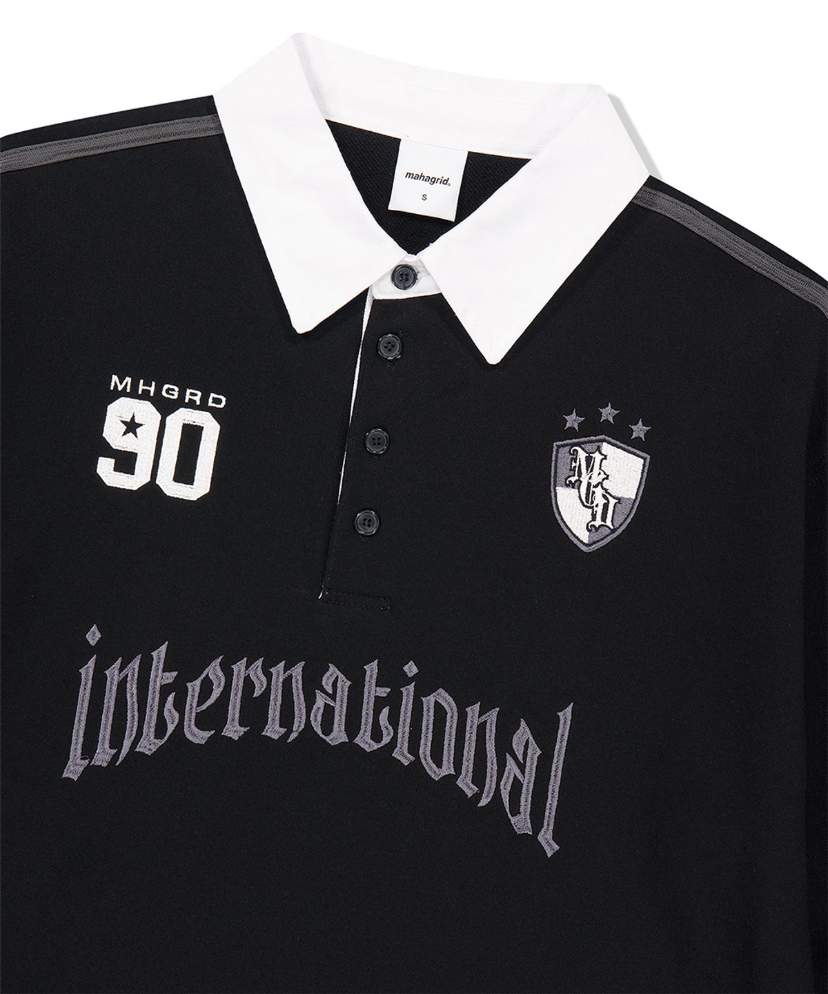 마하그리드(MAHAGRID) TRACK COLLAR SWEATSHIRT BLACK(MG2FFMM471A)