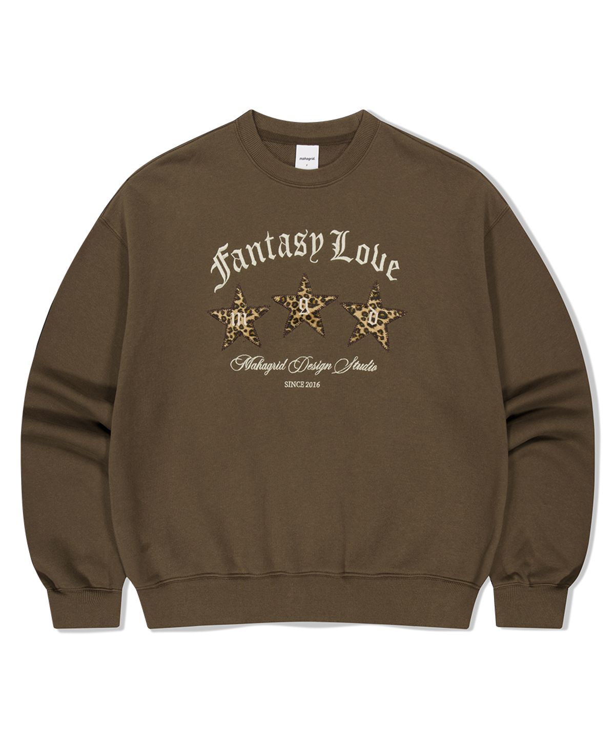 마하그리드(MAHAGRID) FANTASY LOVE SWEAT SHIRTS BROWN(MG2FFFM473A)